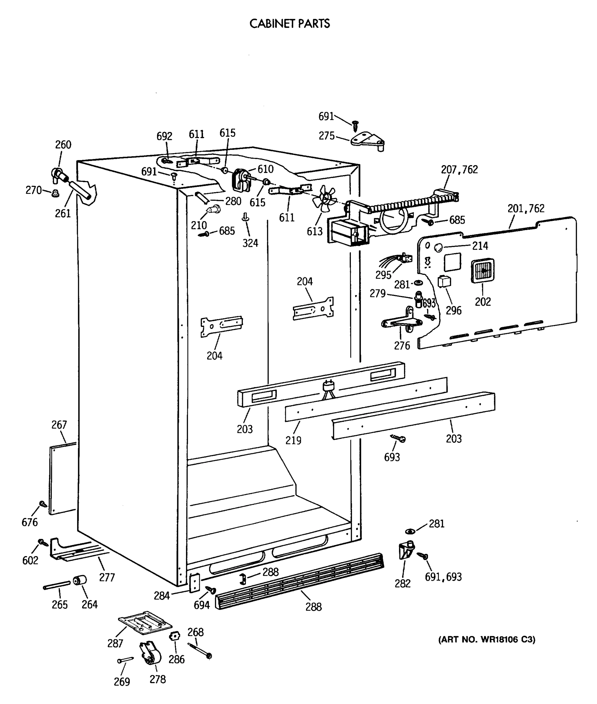 CABINET PARTS