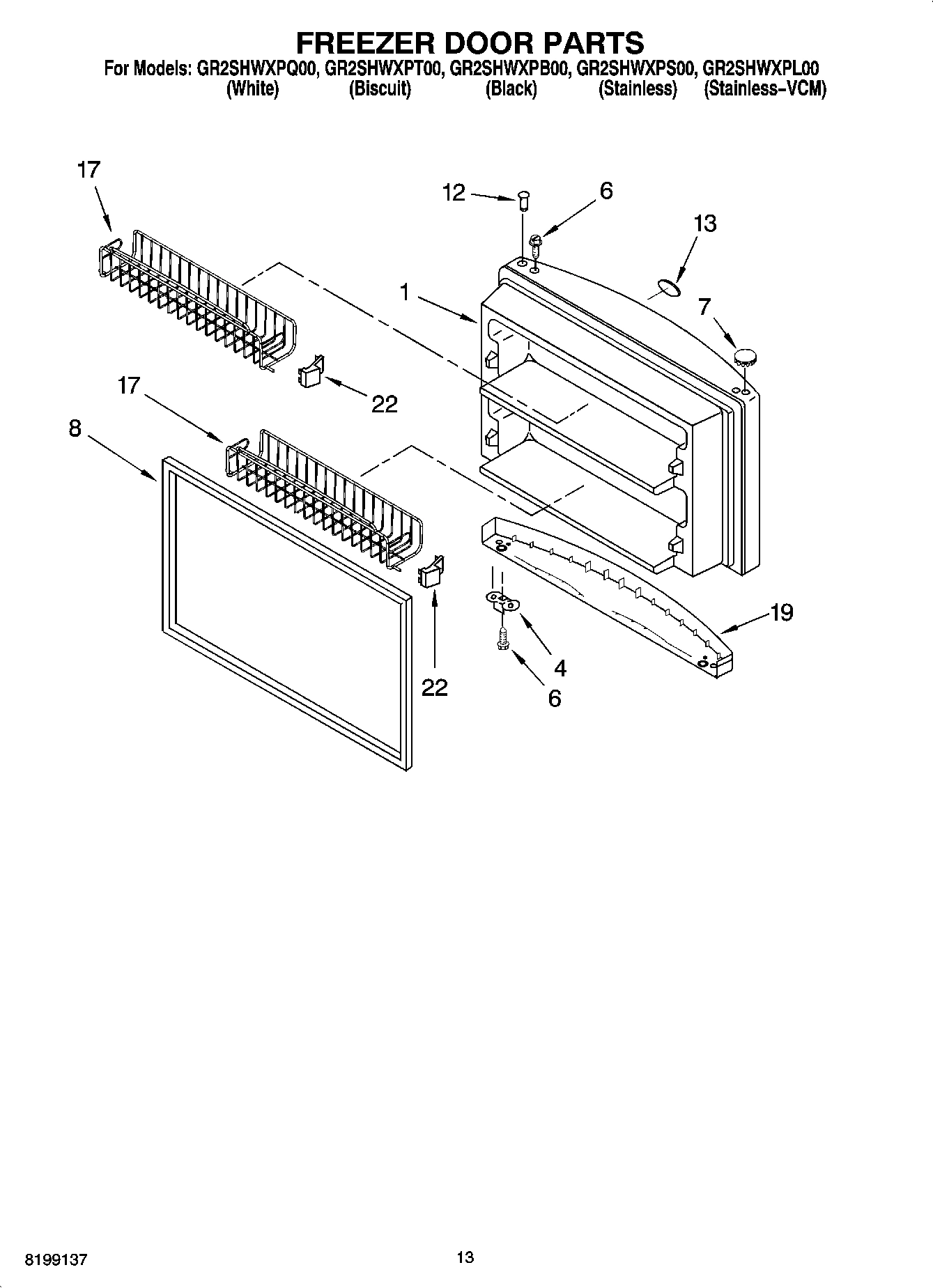 07 - FREEZER DOOR PARTS