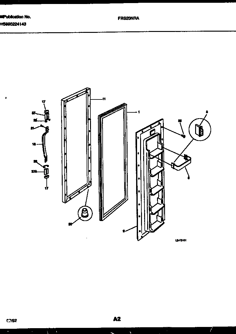 02 - FREEZER DOOR PARTS