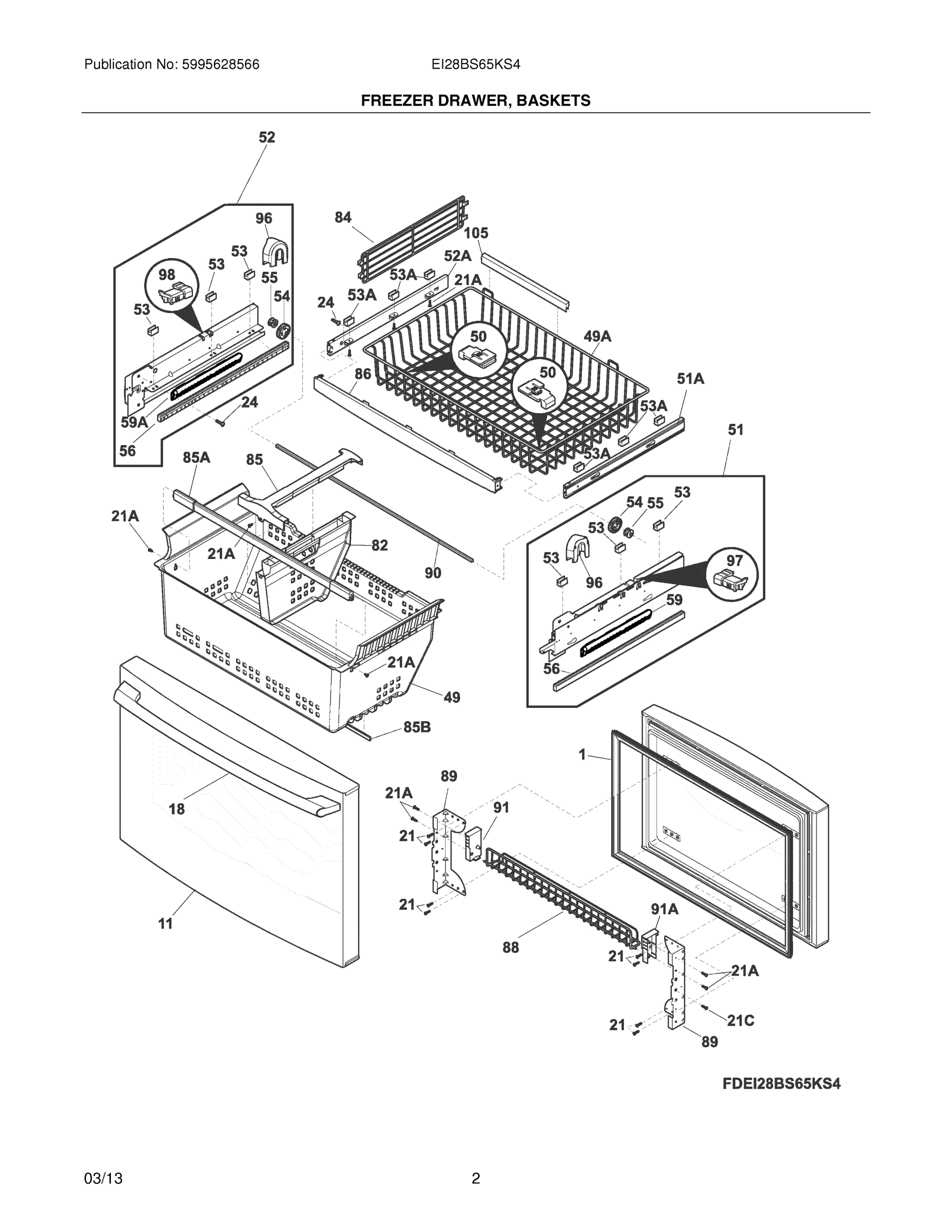 03 - FREEZER DRAWER, BASKETS