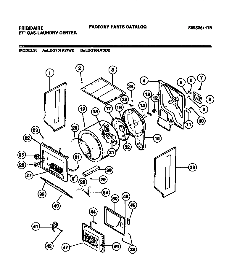 02 - CABINET,  DRUM,  HEAT DUCT