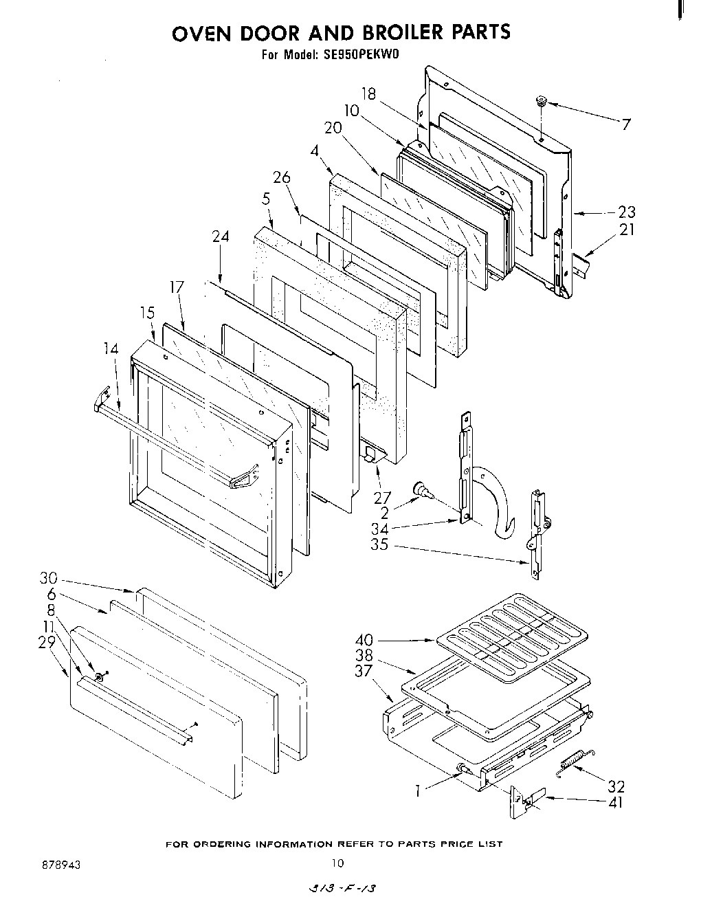 08 - OVEN DOOR AND BROILER