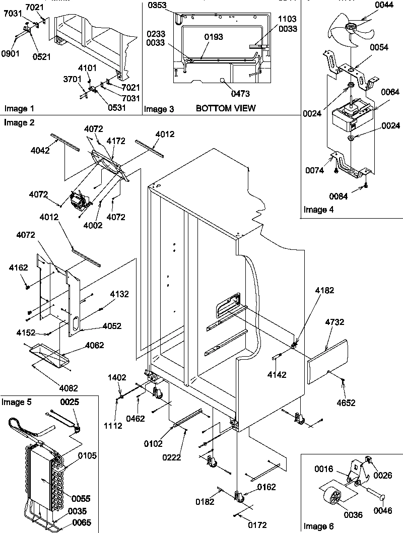 10 - ROLLERS AND EVAP ASSEMBLIES