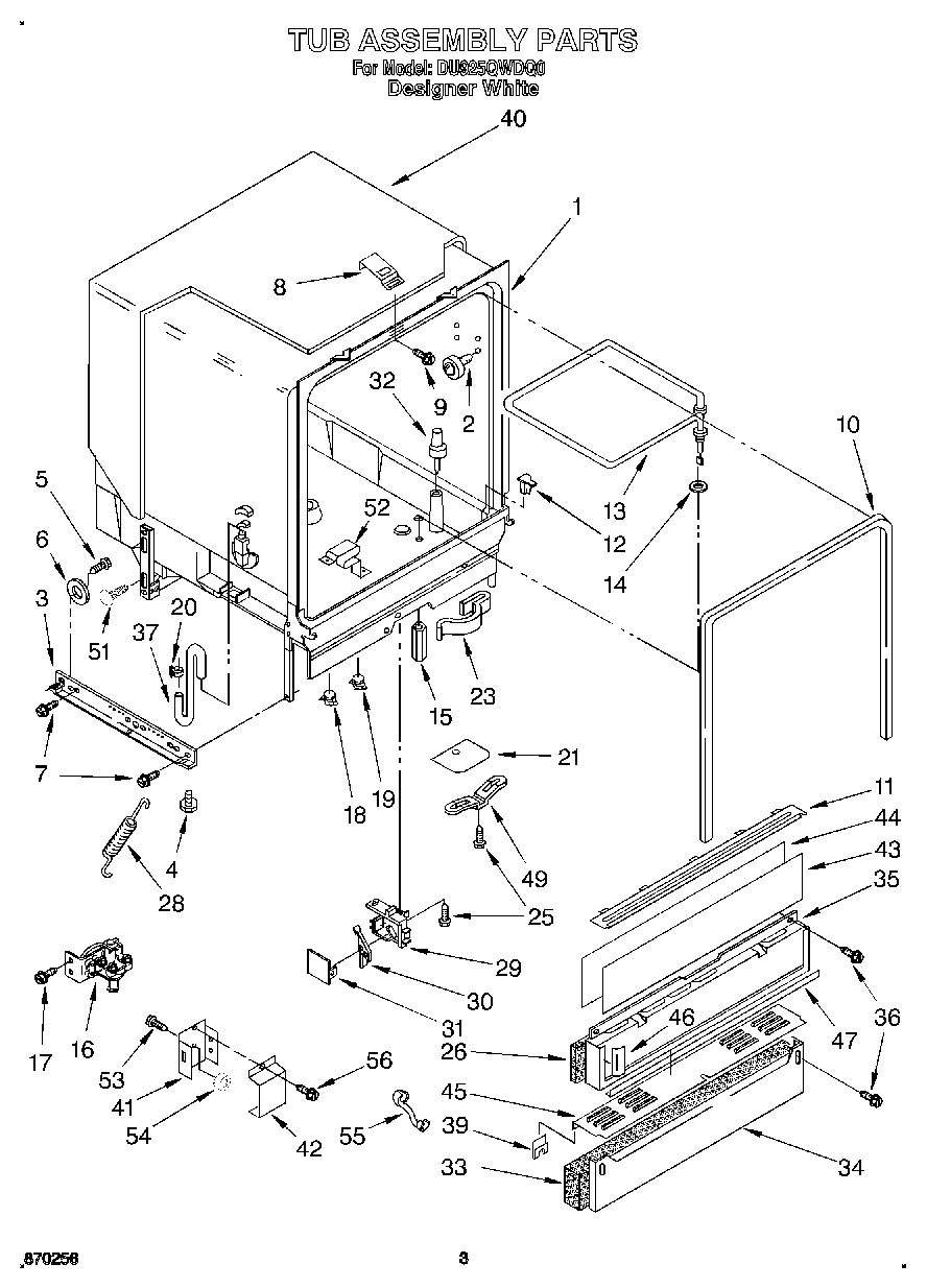 03 - TUB ASSEMBLY