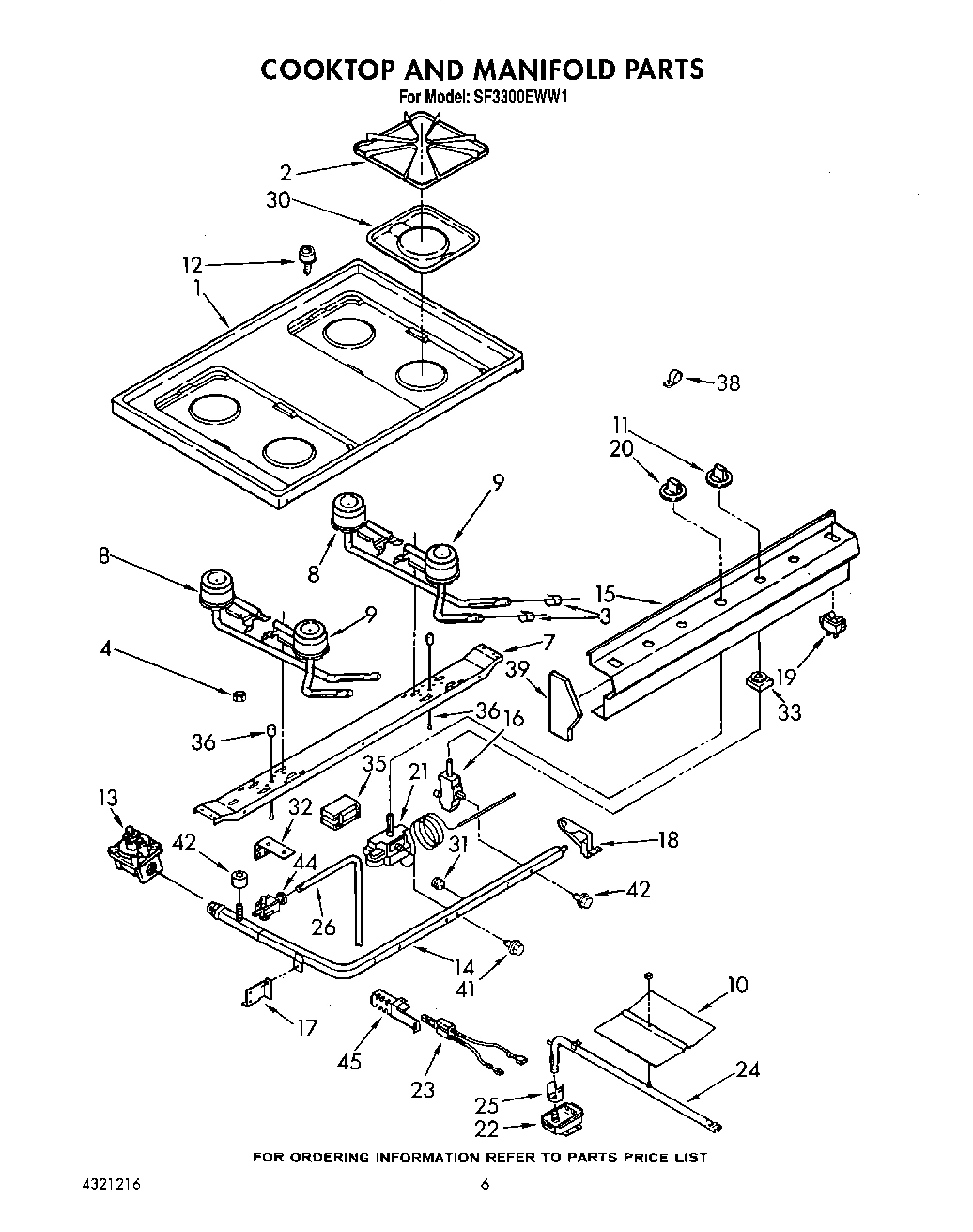 05 - COOKTOP AND MANIFOLD, LIT/OPTIONAL