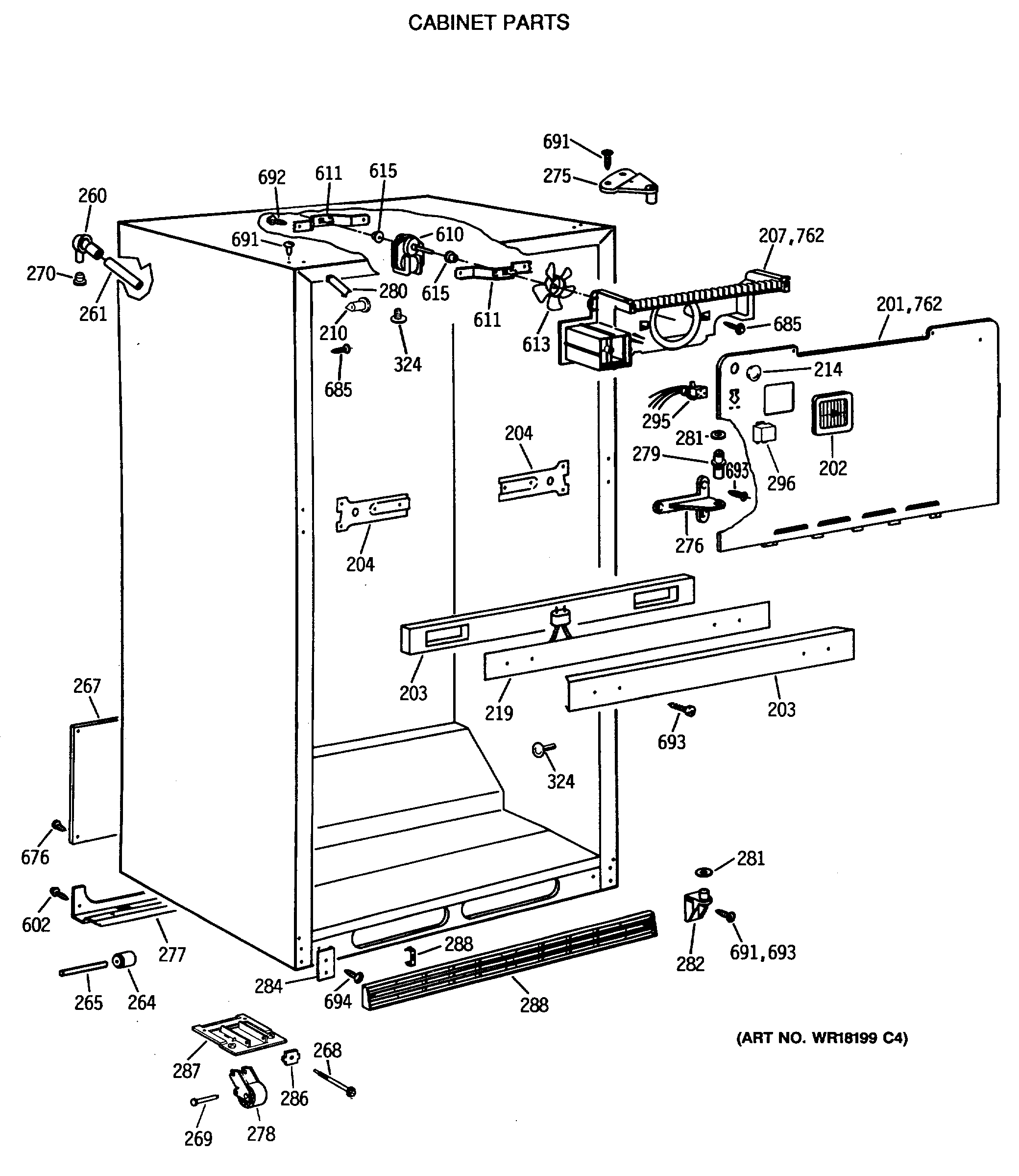 CABINET PARTS
