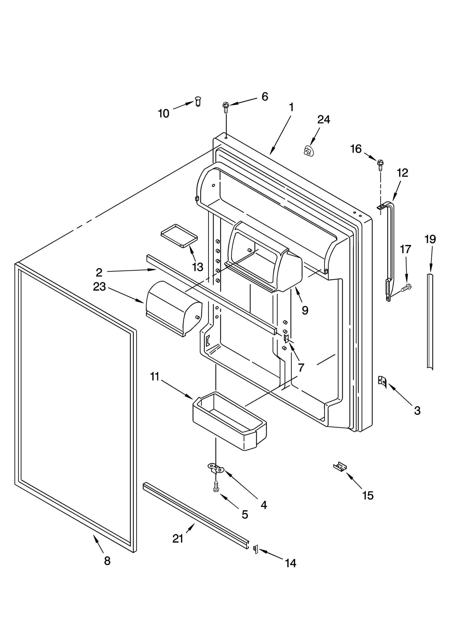 REFRIGERATOR DOOR PARTS