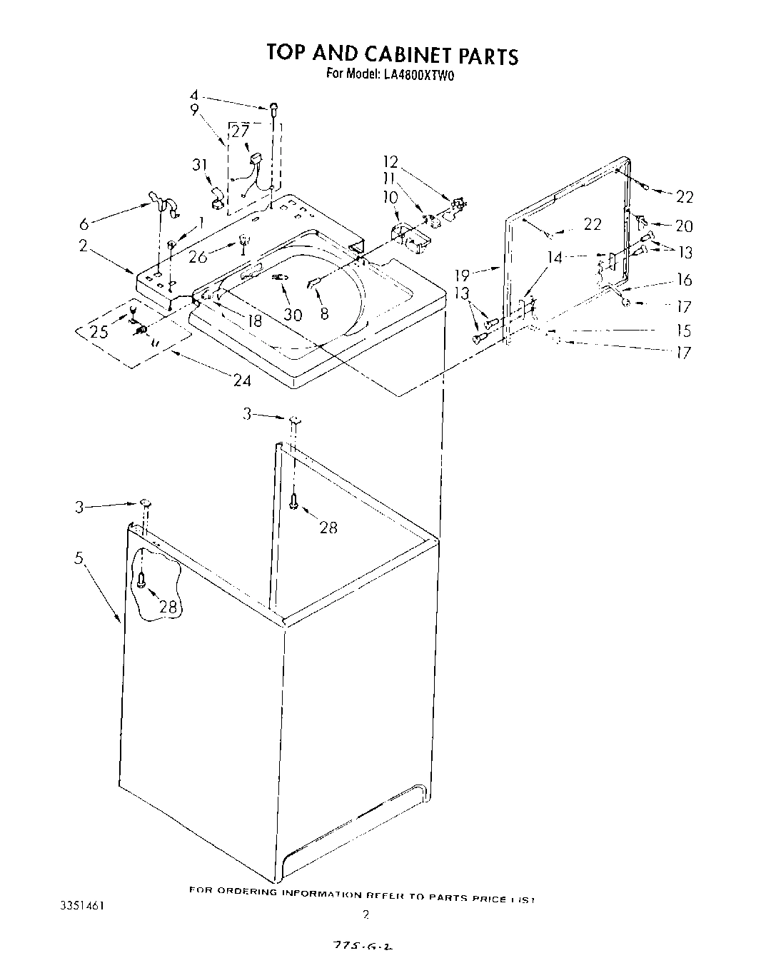 02 - TOP AND CABINET , LITERATURE AND OPTIONAL