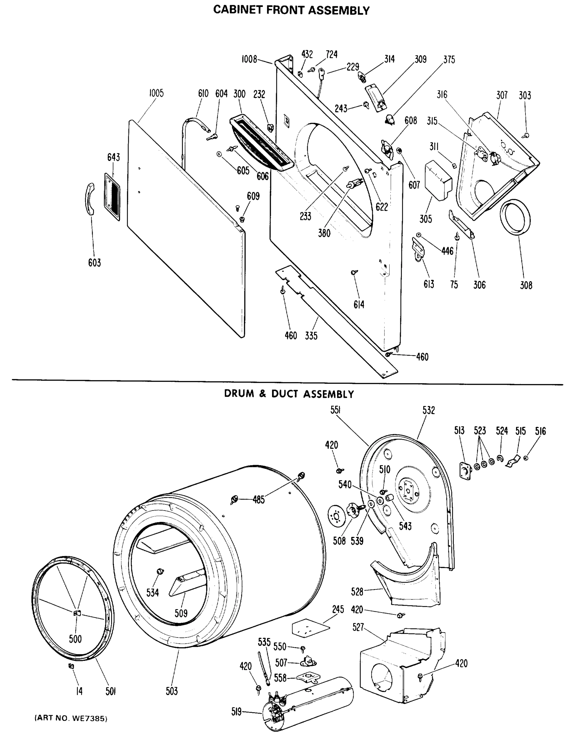 CABINET FRONT ASSEMBLY