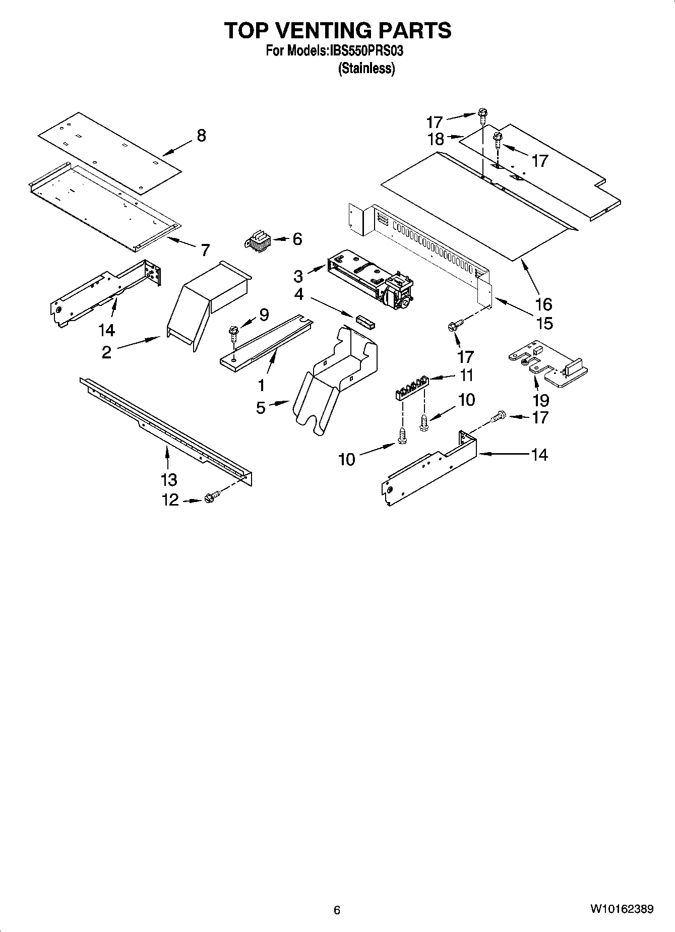 05 - TOP VENTING PARTS, OPTIONAL PARTS