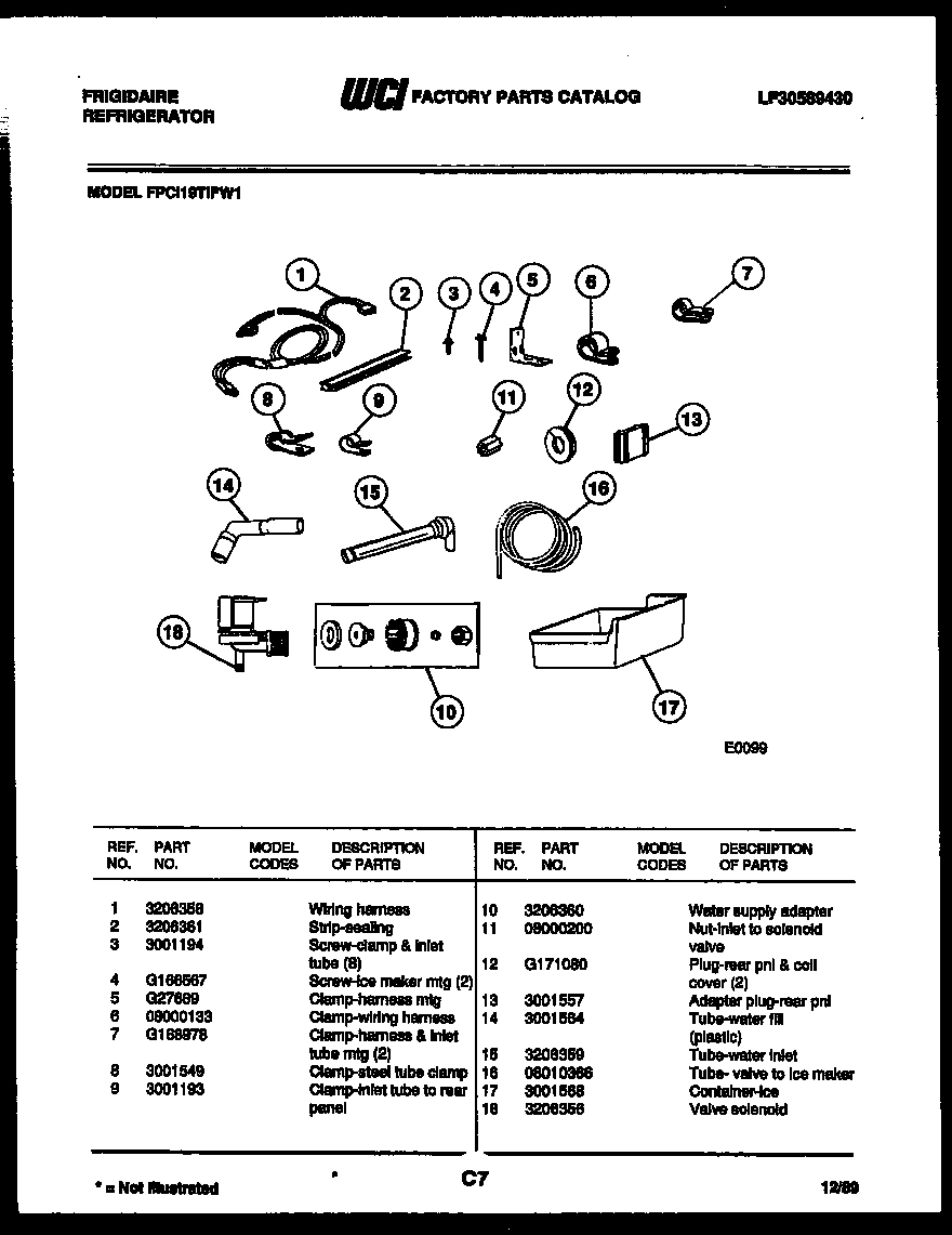 07 - ICE MAKER INSTALLATION PARTS