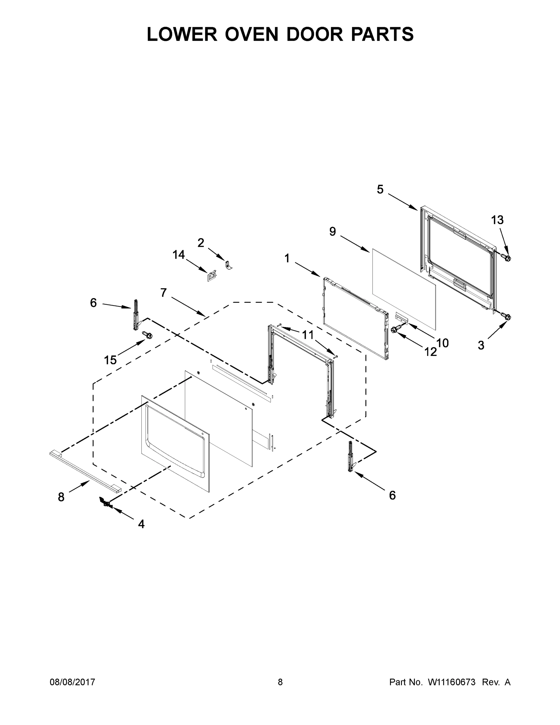 05 - LOWER OVEN DOOR PARTS