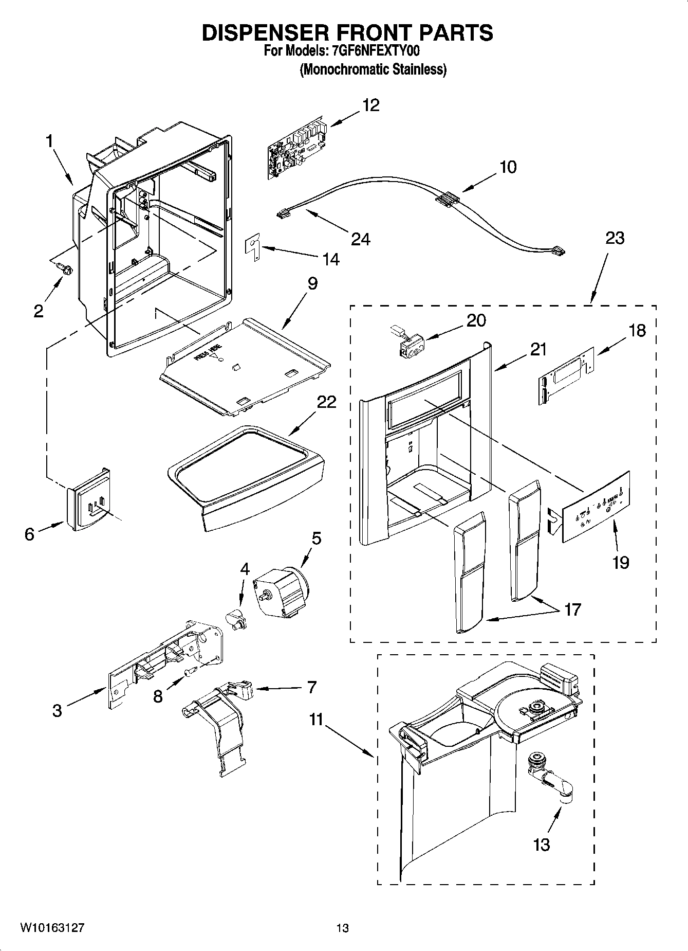 08 - DISPENSER FRONT PARTS