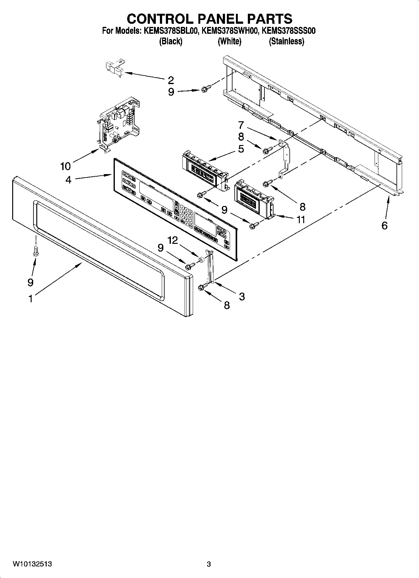 02 - CONTROL PANEL PARTS