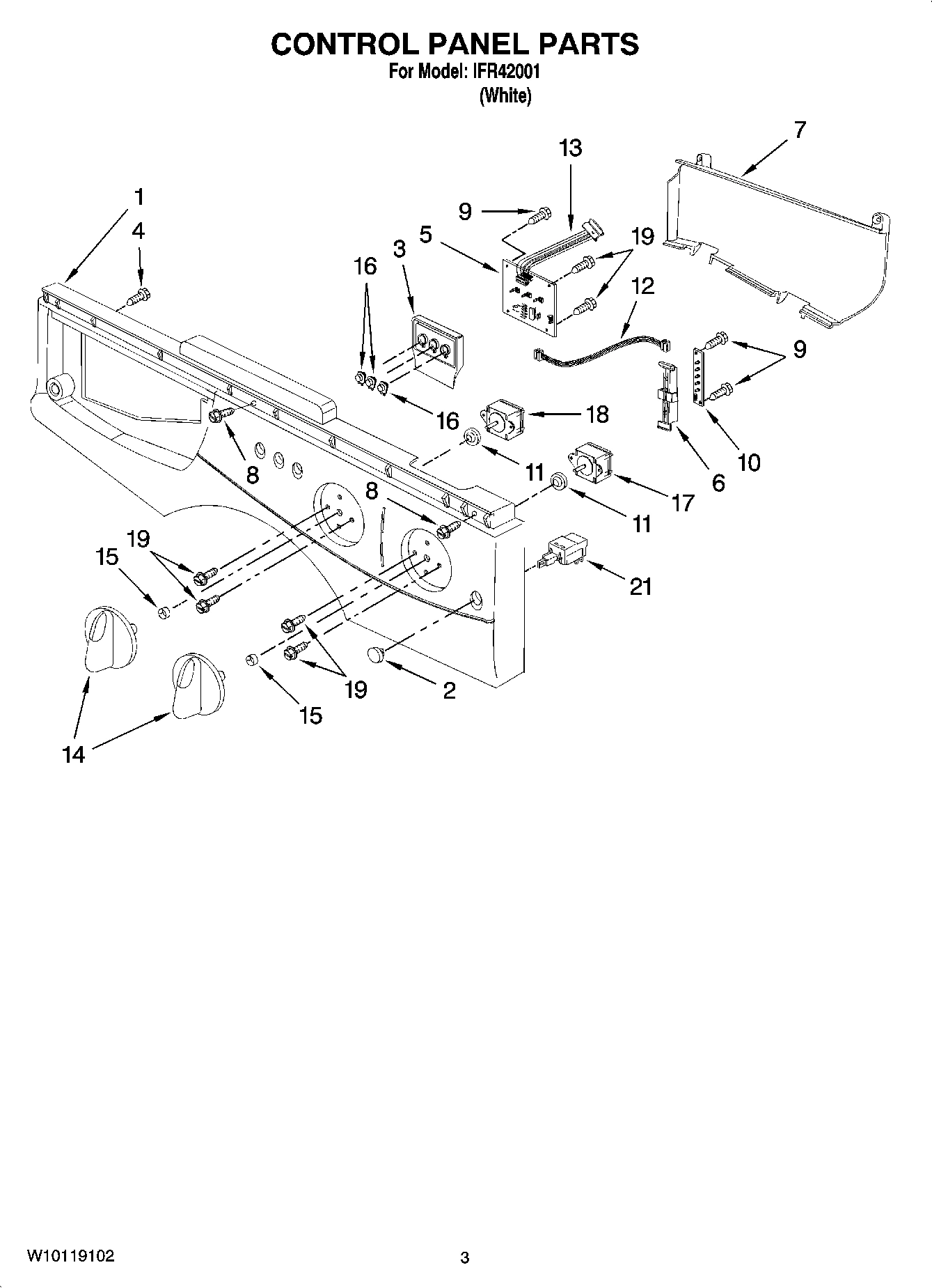 02 - CONTROL PANEL PARTS