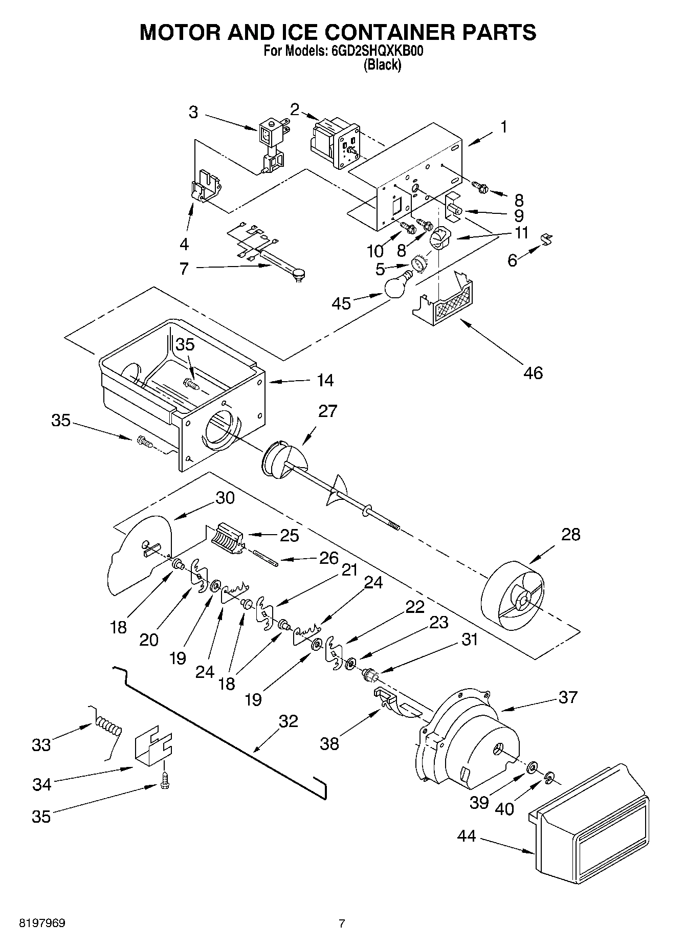 06 - MOTOR AND ICE CONTAINER