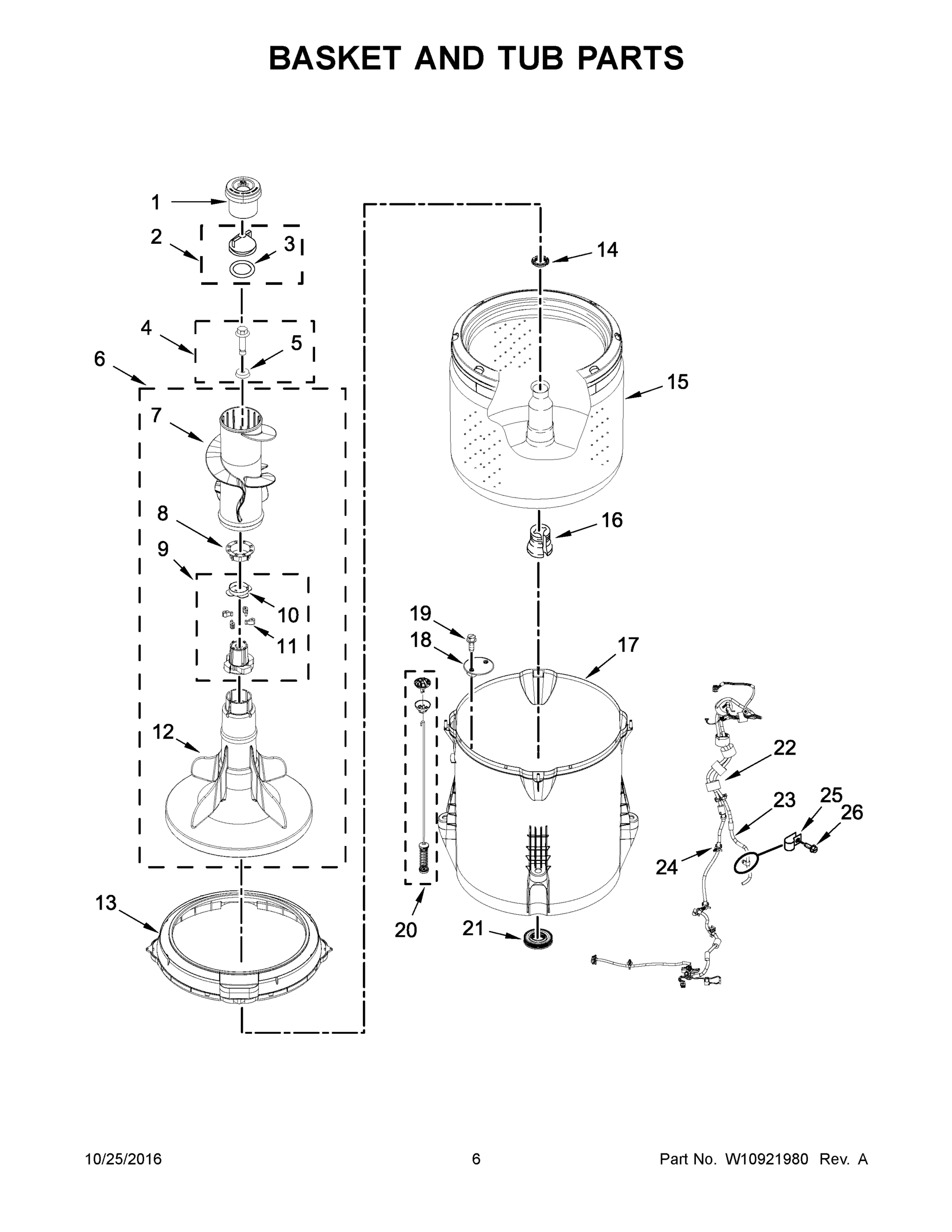 04 - BASKET AND TUB PARTS