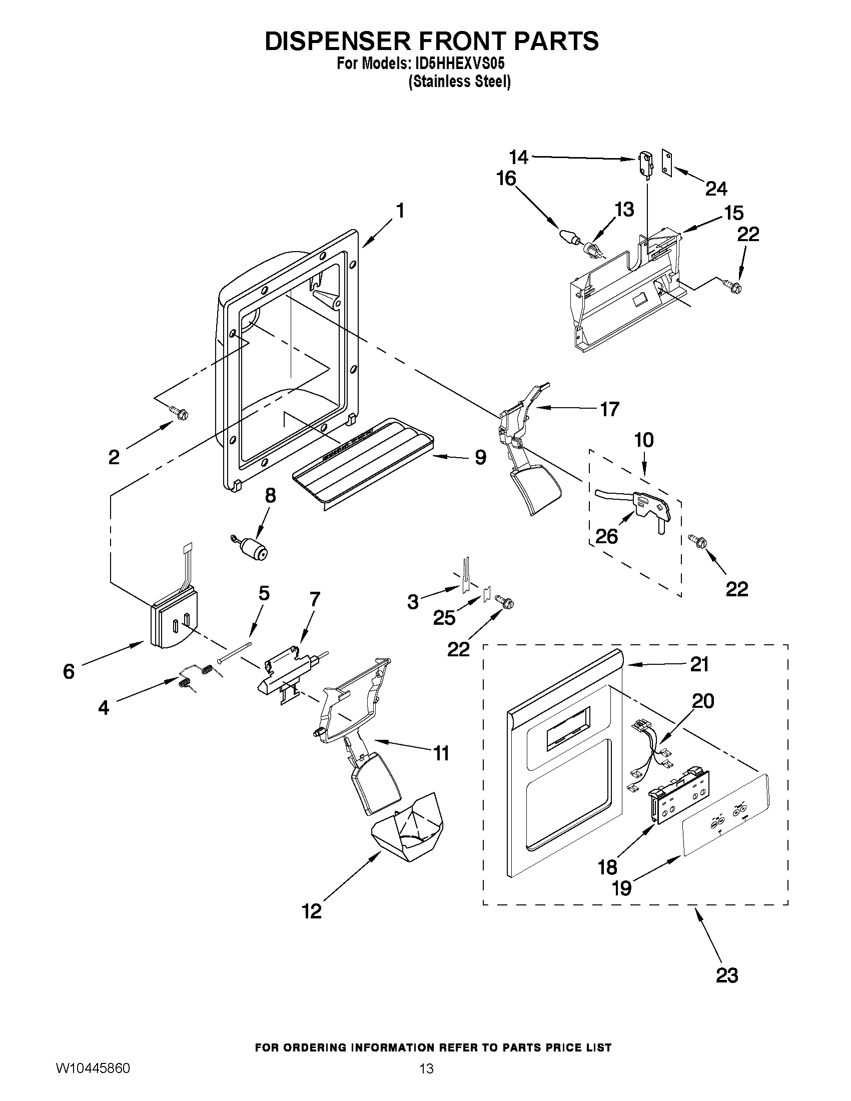 08 - DISPENSER FRONT PARTS