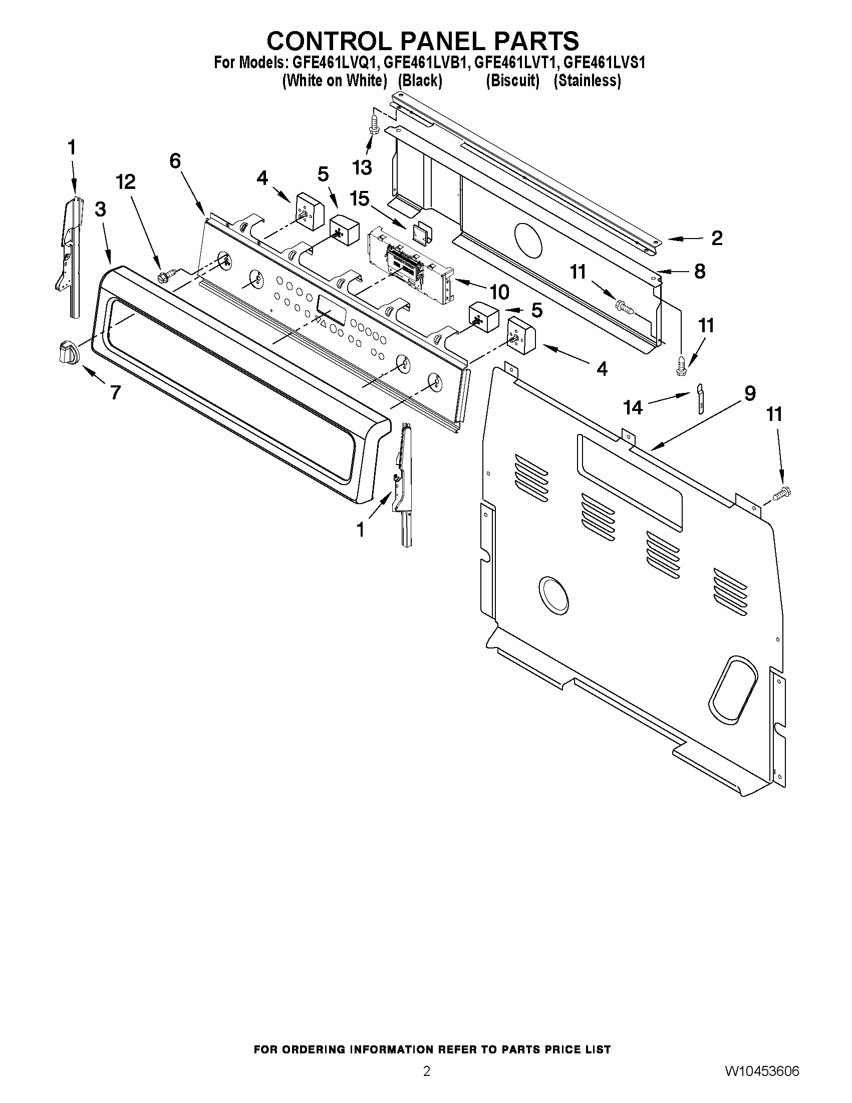 02 - CONTROL PANEL PARTS