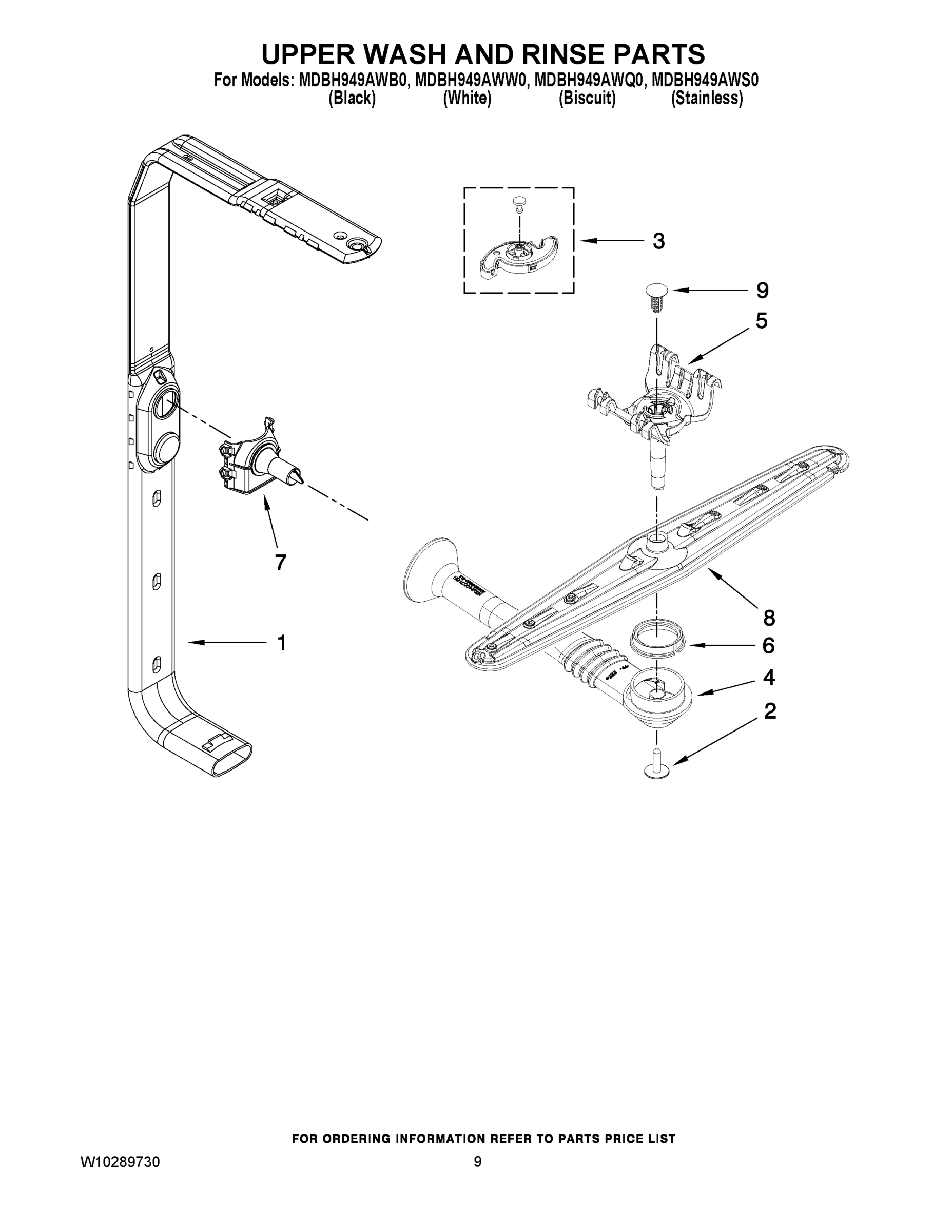 07 - UPPER WASH AND RINSE PARTS