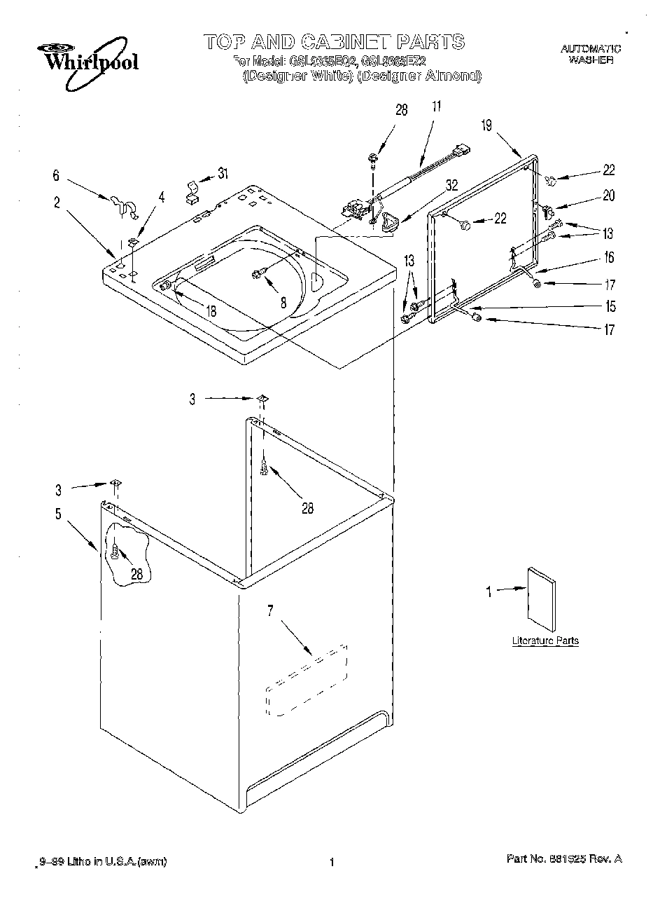01 - TOP AND CABINET, LITERATURE