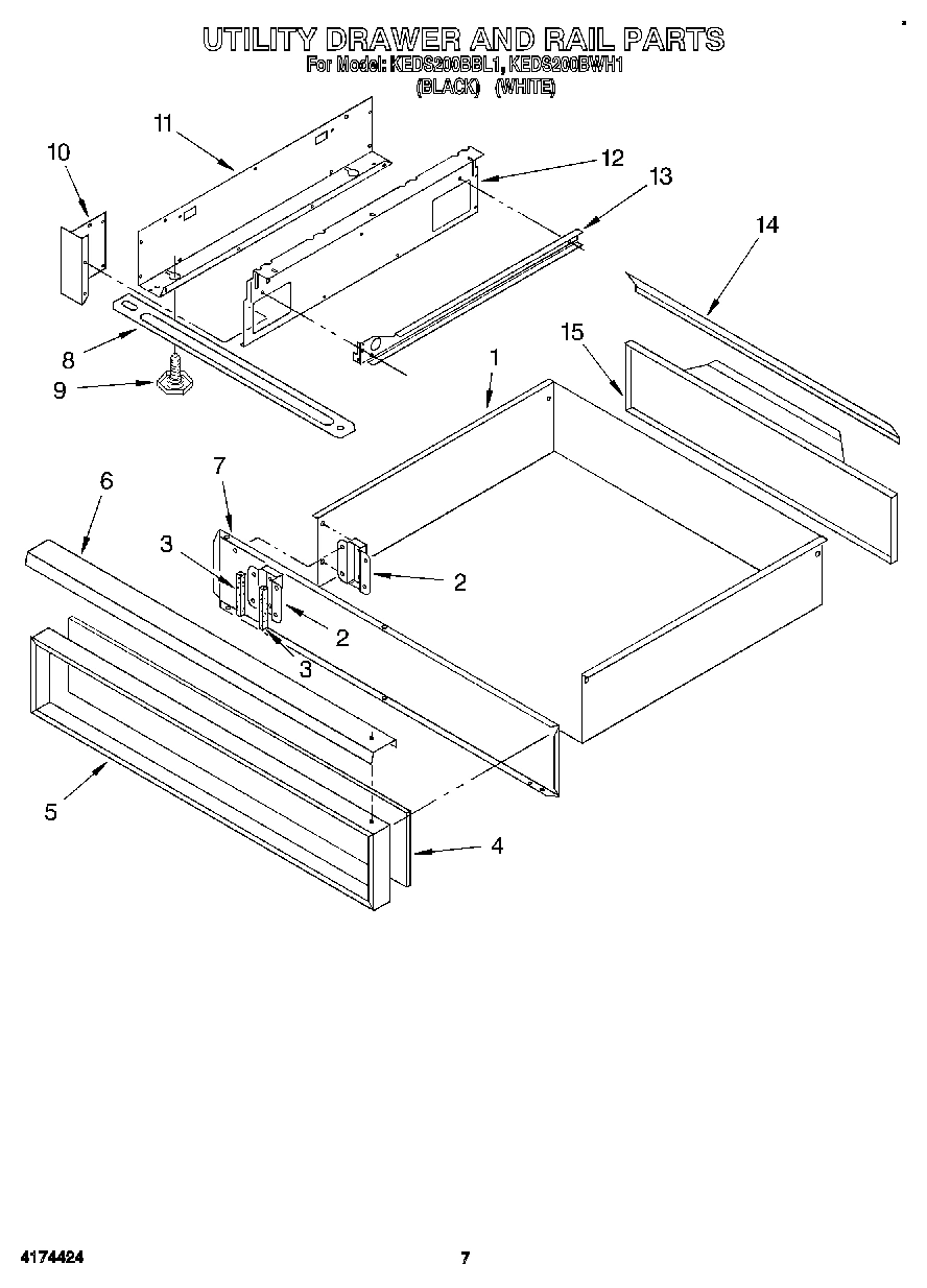 05 - UTILITY DRAWER AND RAIL