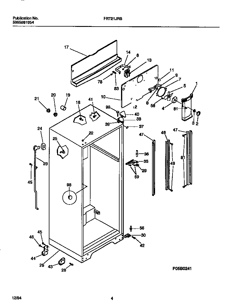 03 - CABINET, FAN ASSEMBLY