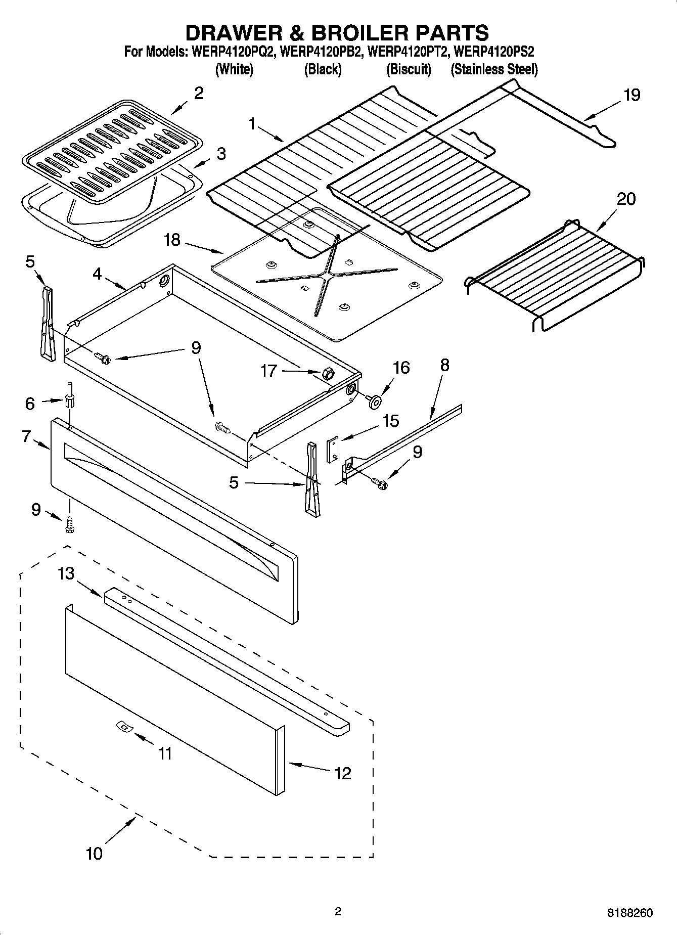 02 - DRAWER & BROILER PARTS
