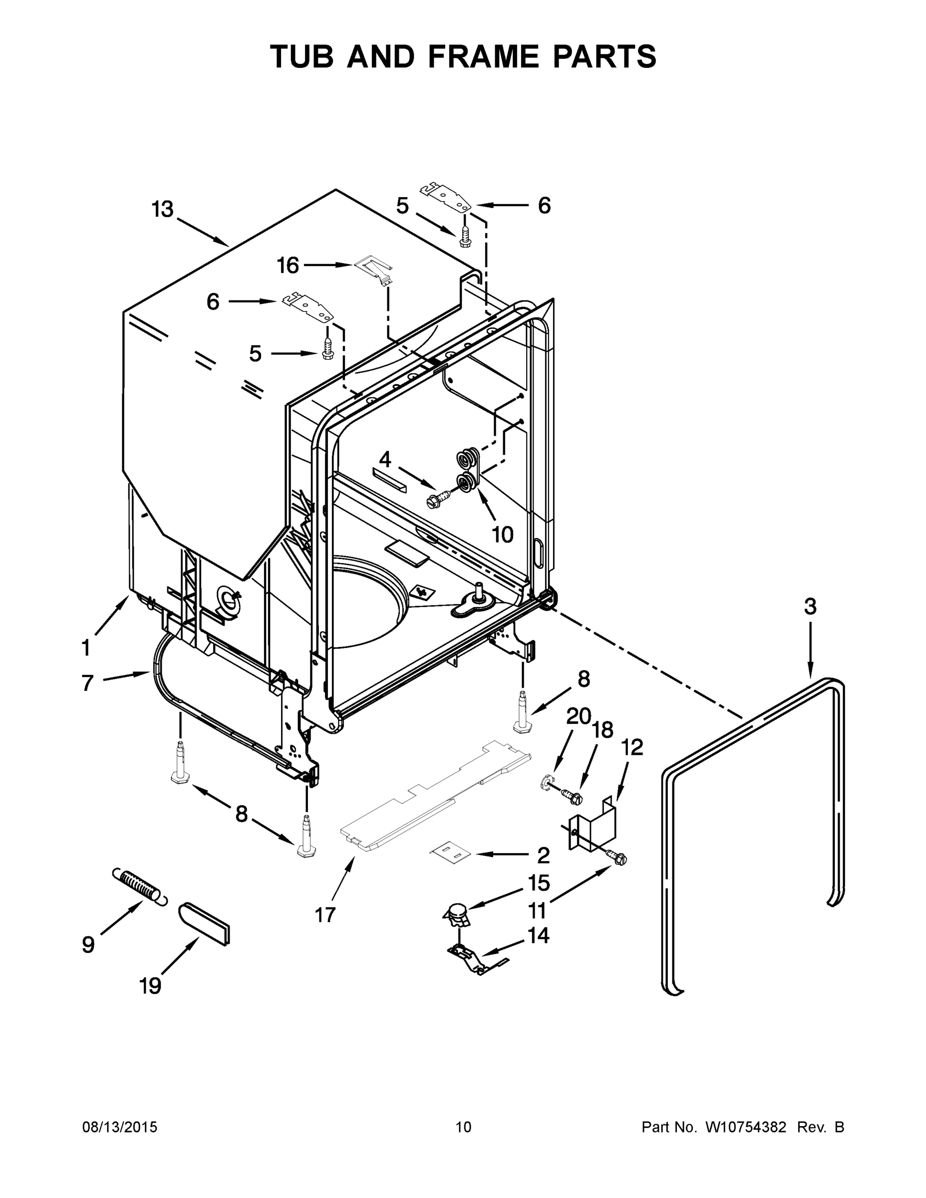 06 - TUB AND FRAME PARTS