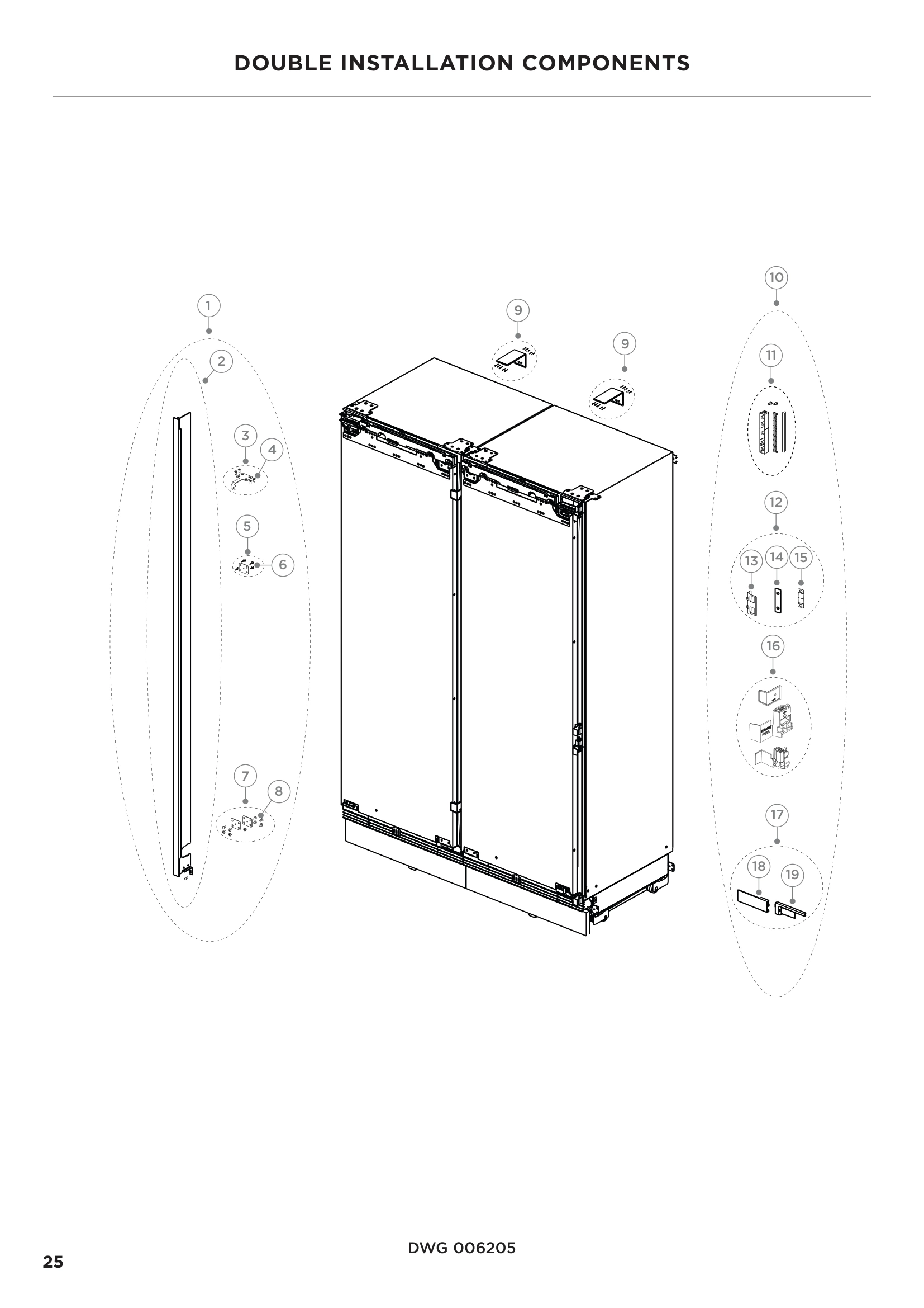 DOUBLE INSTALLATION COMPONENTS