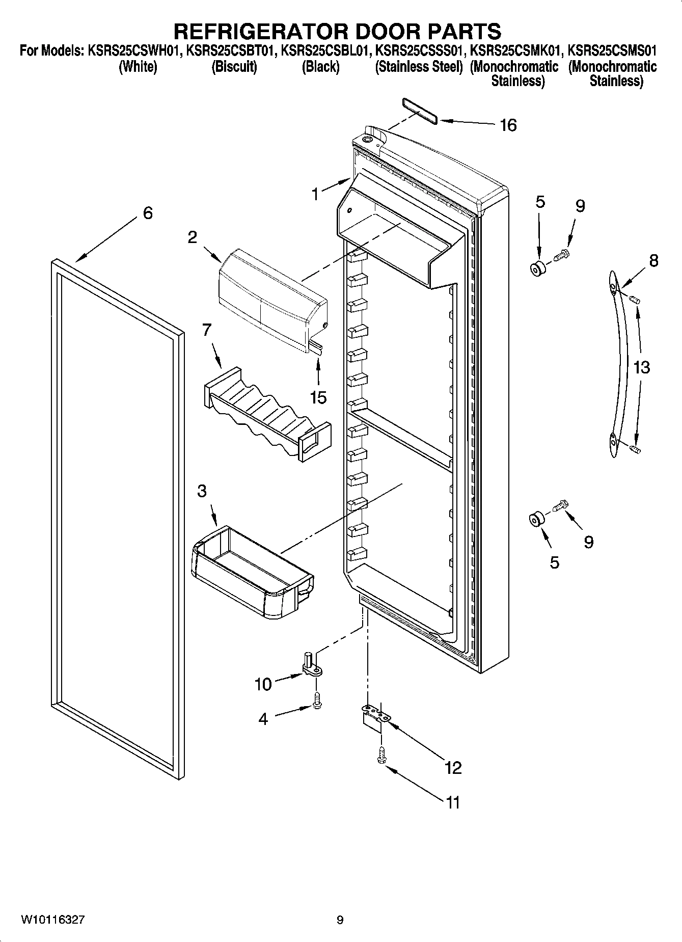 06 - REFRIGERATOR DOOR PARTS