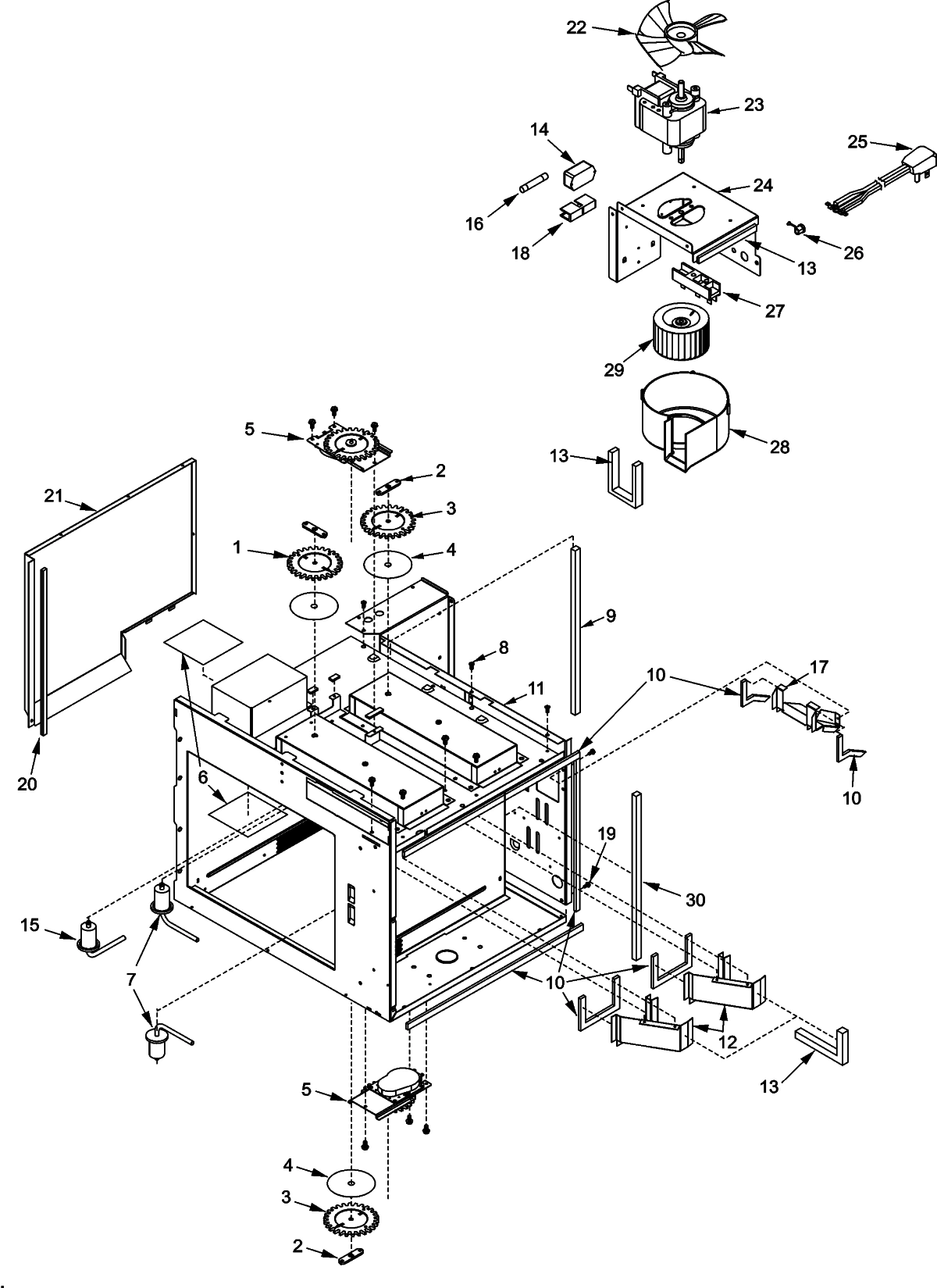 ANTENNAS, BLOWER, DUCTS,