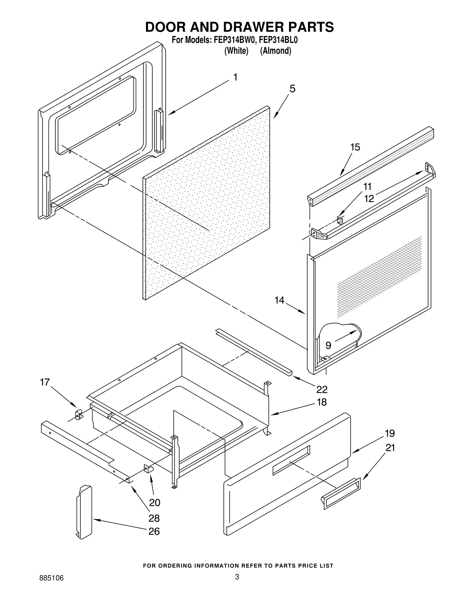 DOOR AND DRAWER PARTS