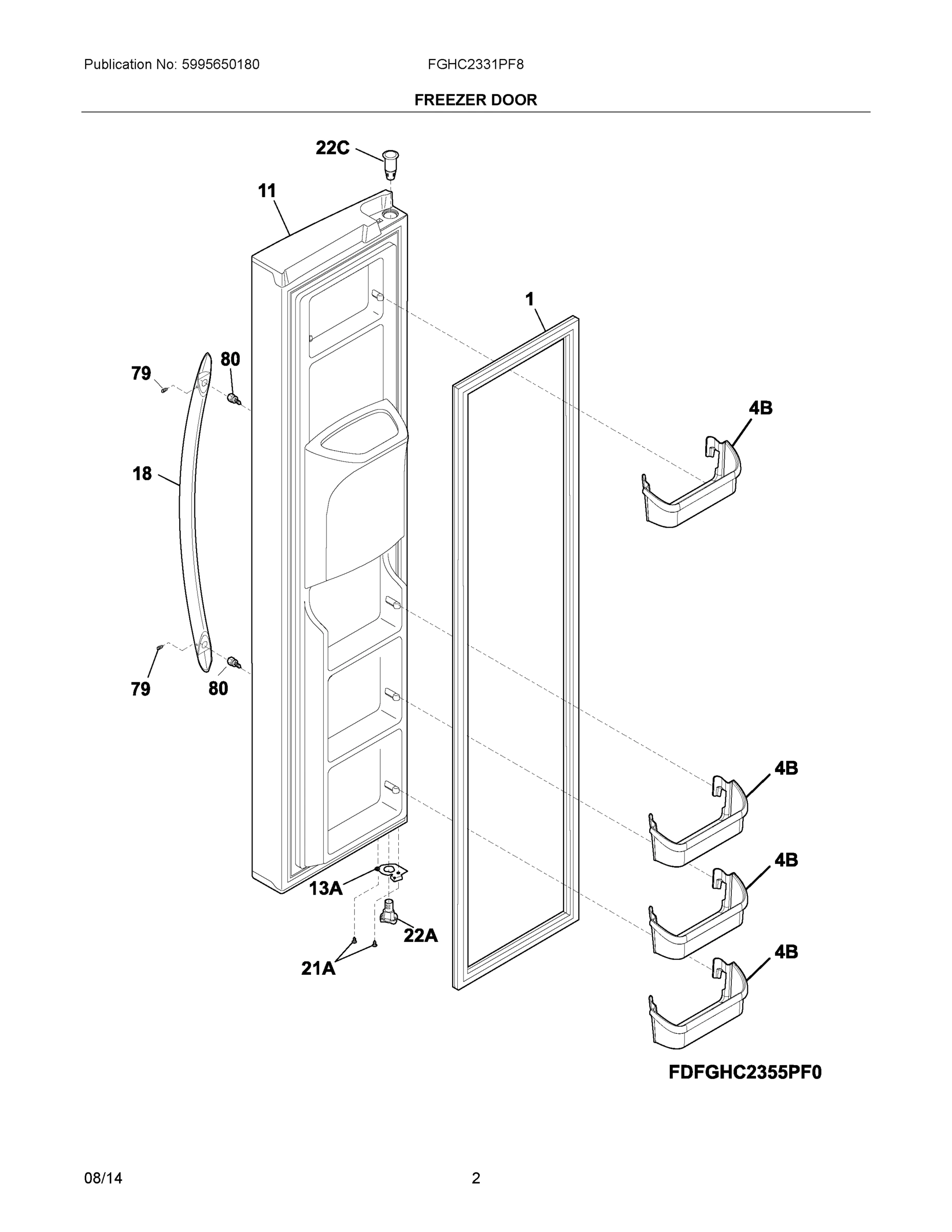 02 - FREEZER DOOR