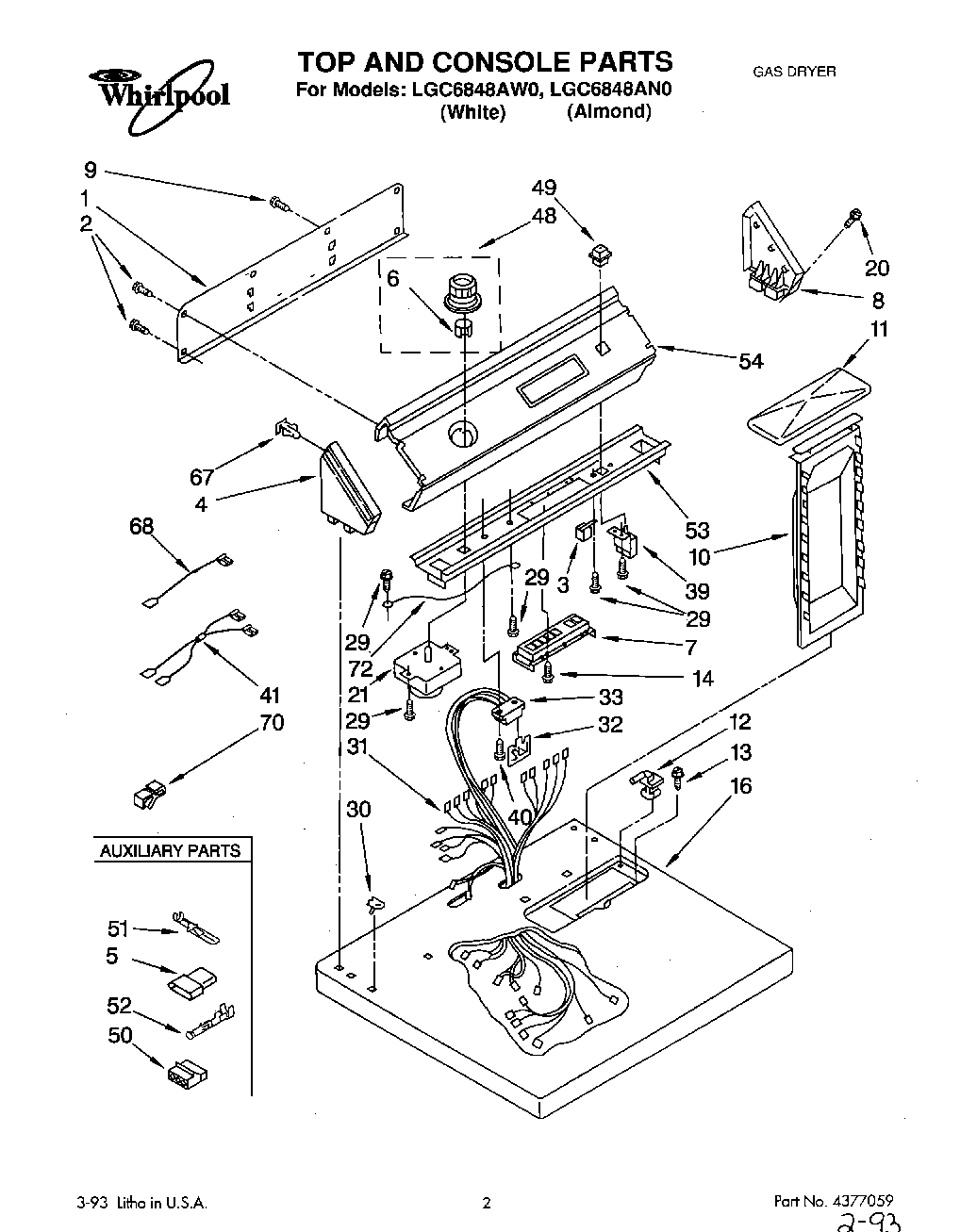 01 - TOP AND CONSOLE, LIT/OPTIONAL