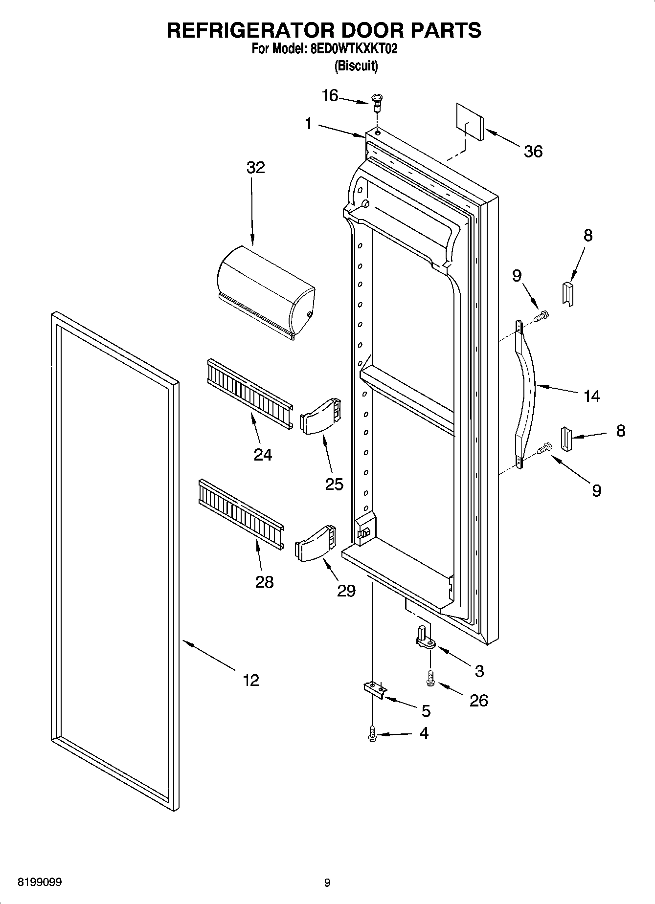 06 - REFRIGERATOR DOOR PARTS