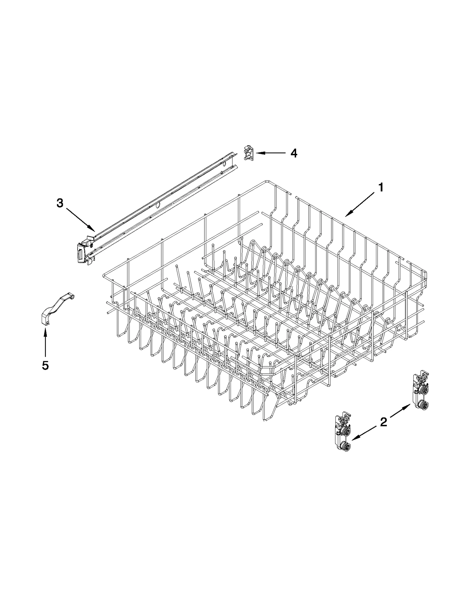 UPPER RACK AND TRACK PARTS