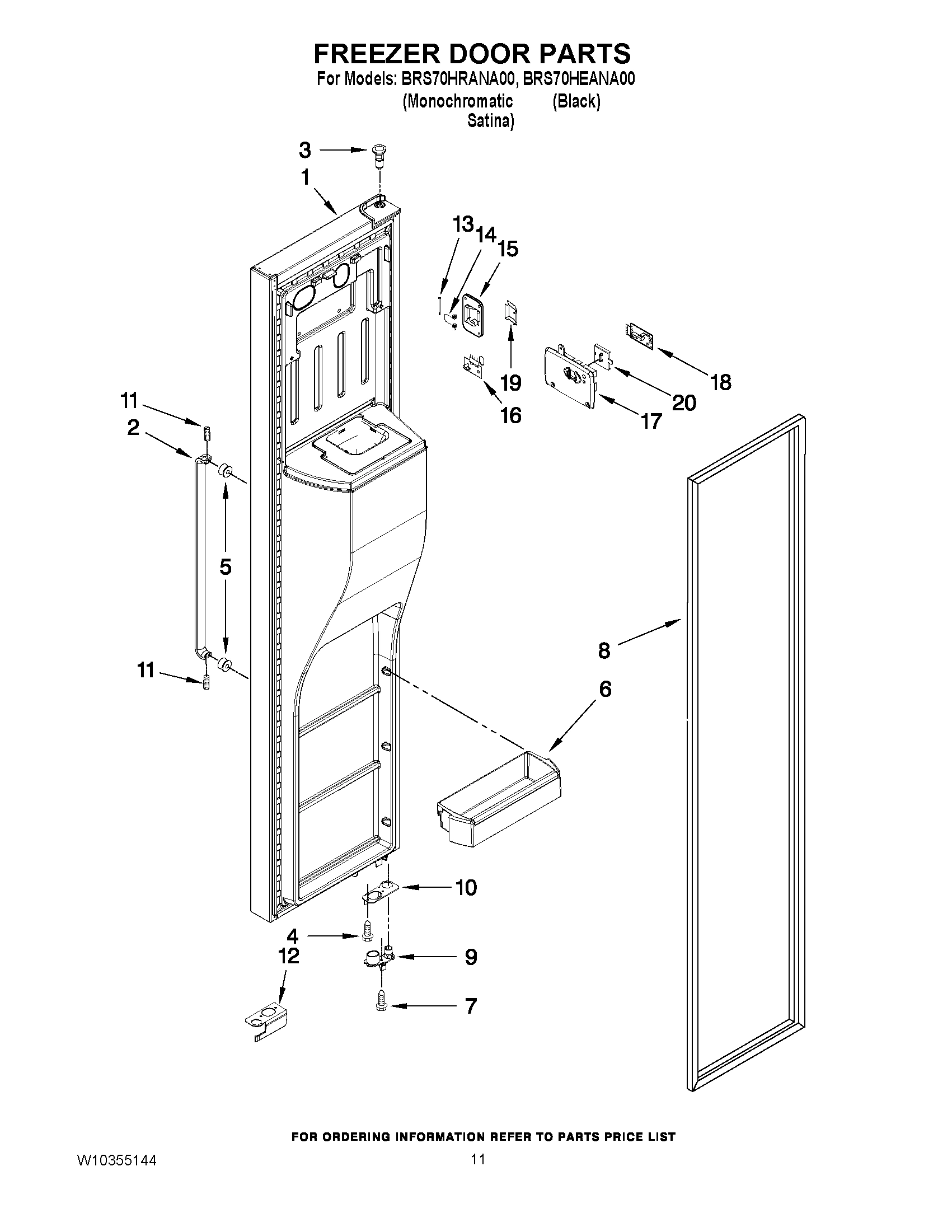 07 - FREEZER DOOR PARTS