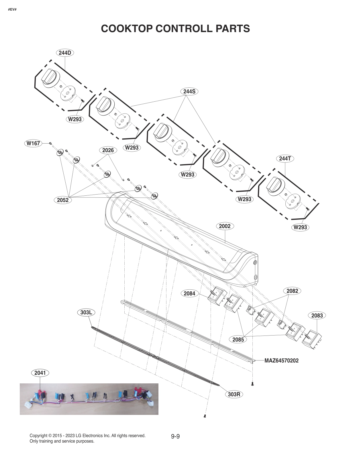 COOKTOP CONTROLL PARTS