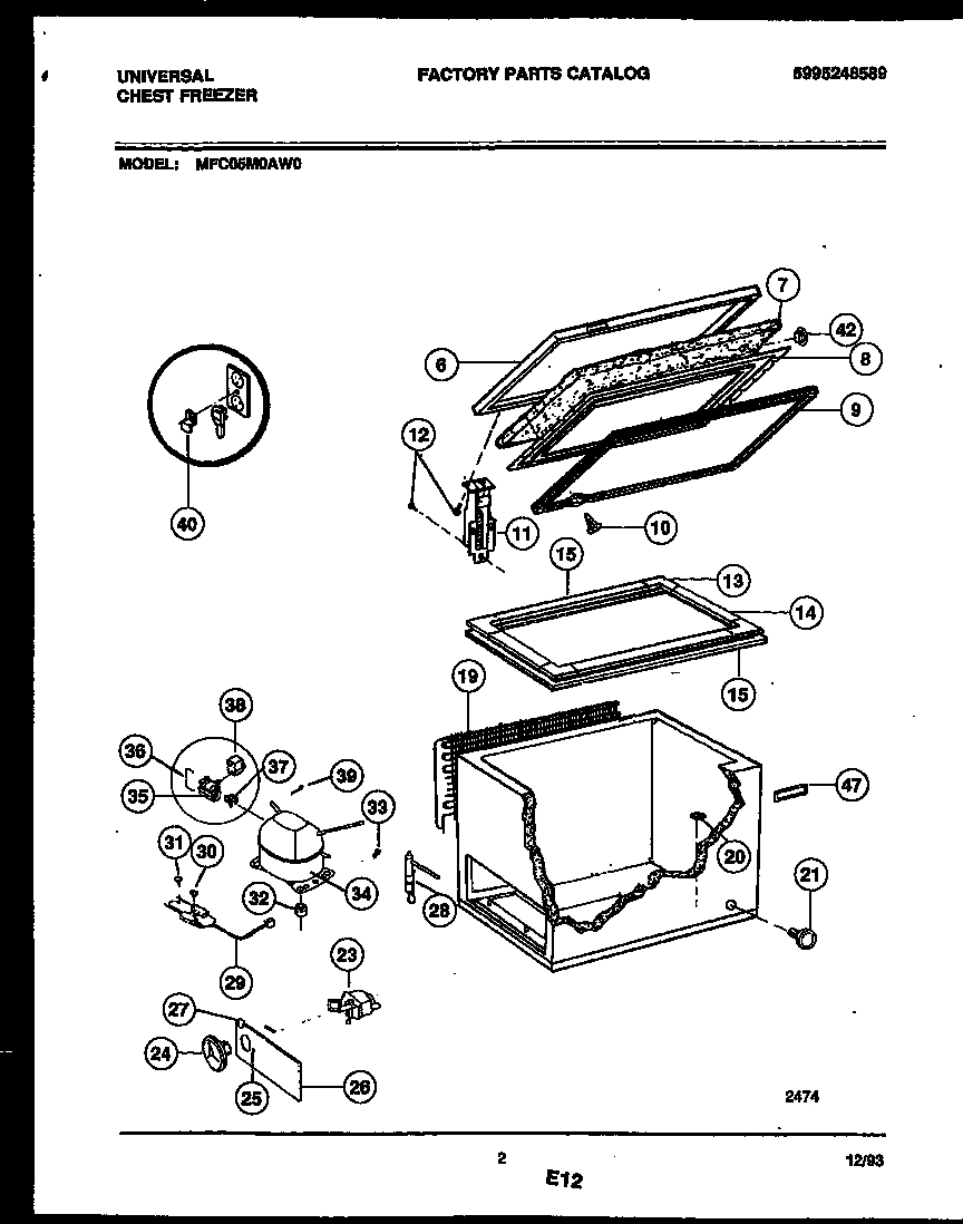 02 - CHEST FREEZER PARTS