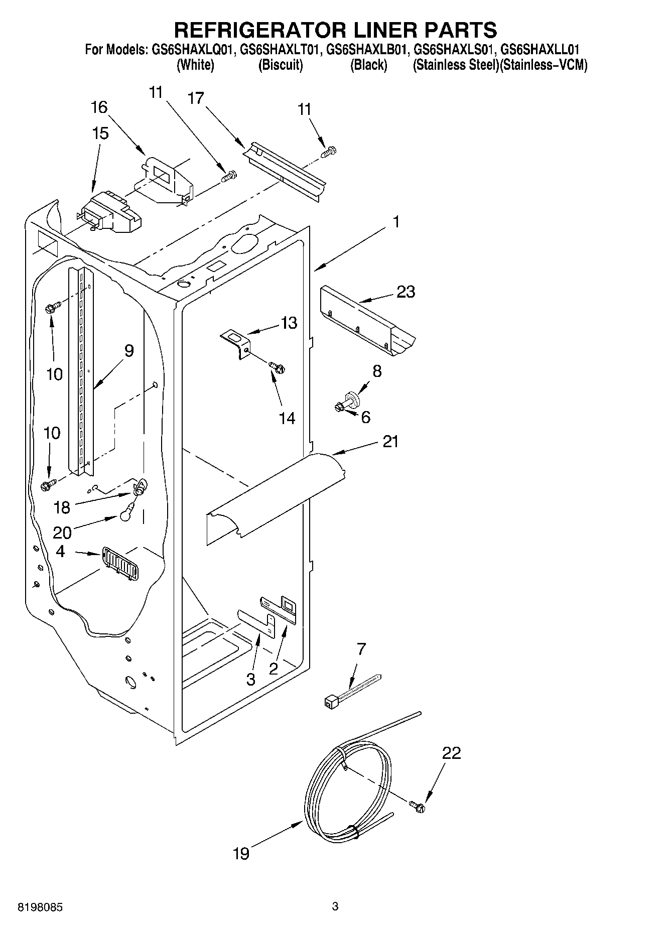 02 - REFRIGERATOR LINER