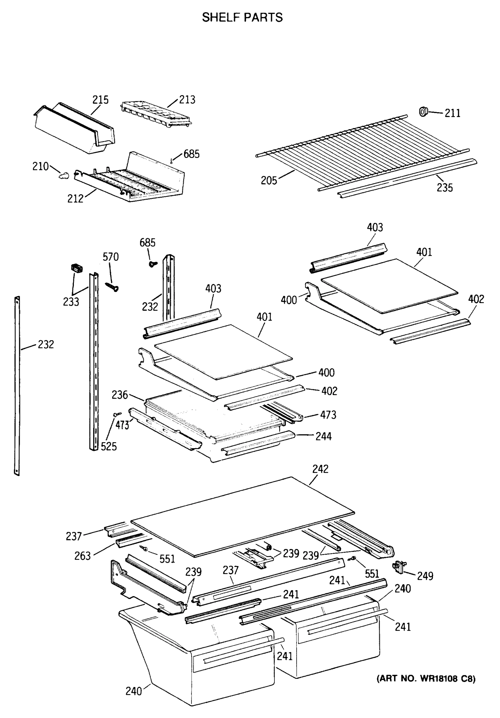 SHELF PARTS