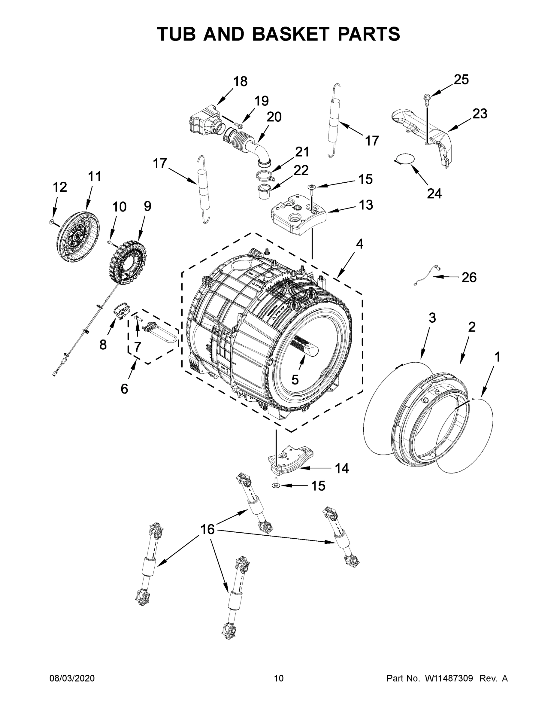 06 - TUB AND BASKET PARTS