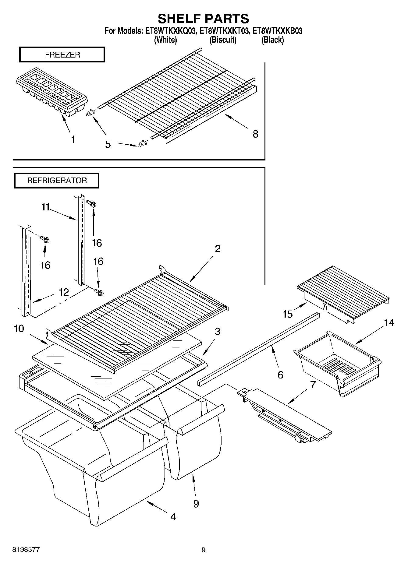 05 - SHELF PARTS, OPTIONAL PARTS