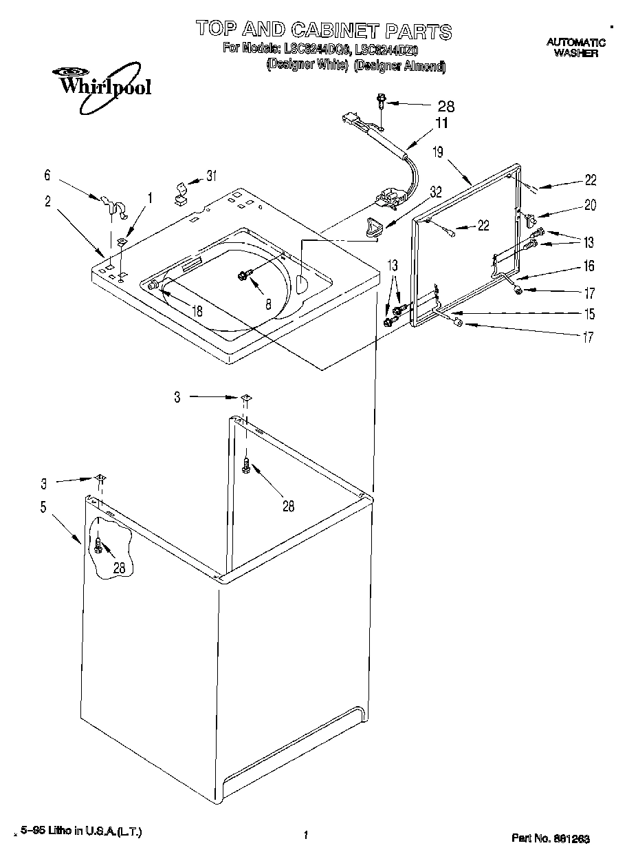 01 - TOP AND CABINET, LIT/OPTIONAL