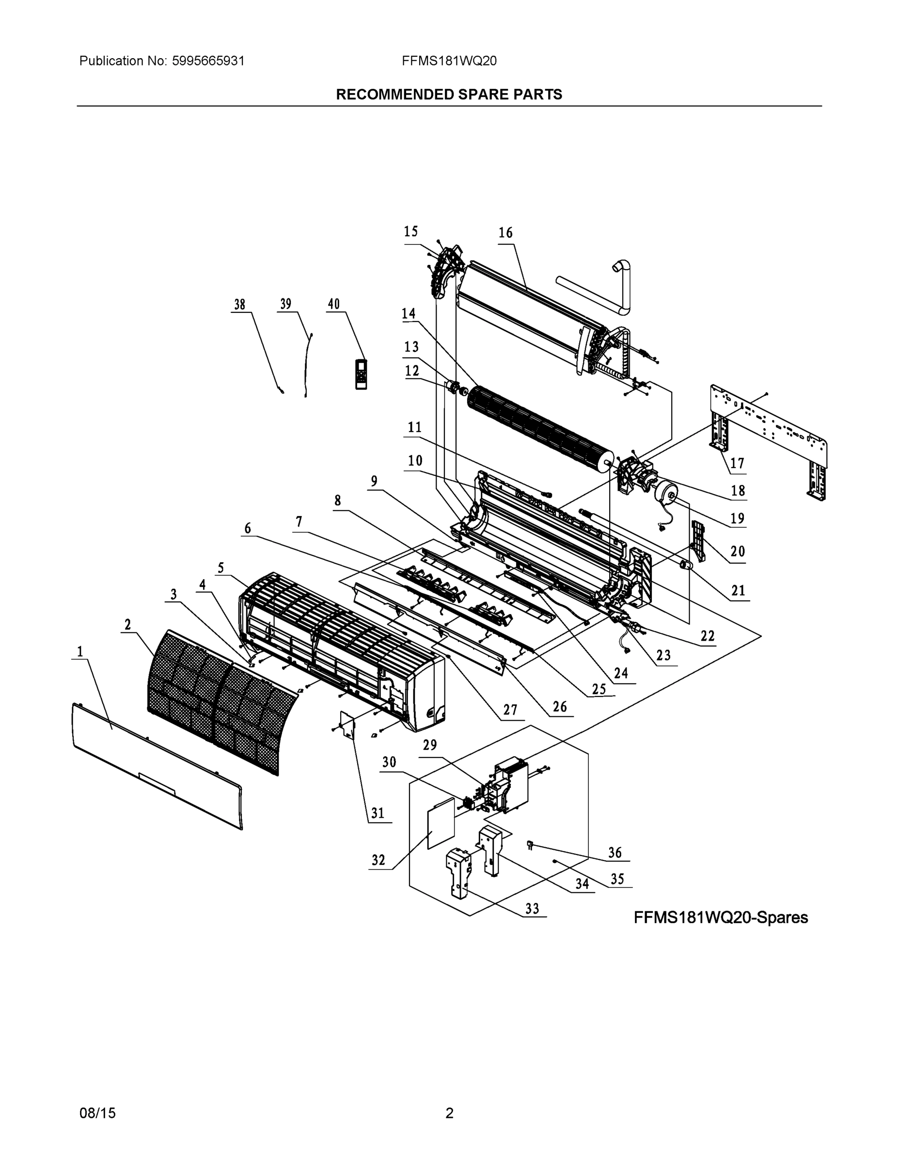 02 - RECOMMENDED SPARE PARTS