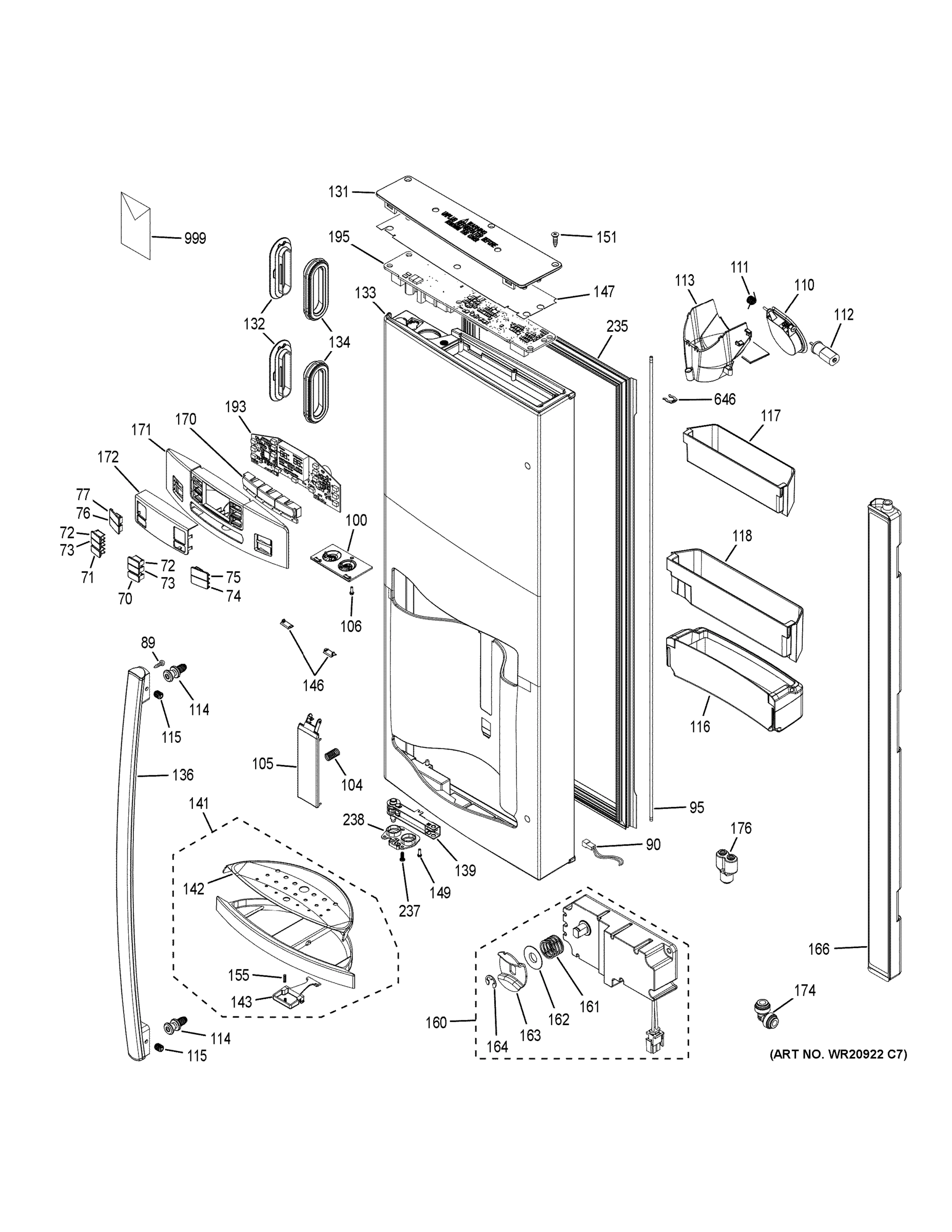 DISPENSER DOOR