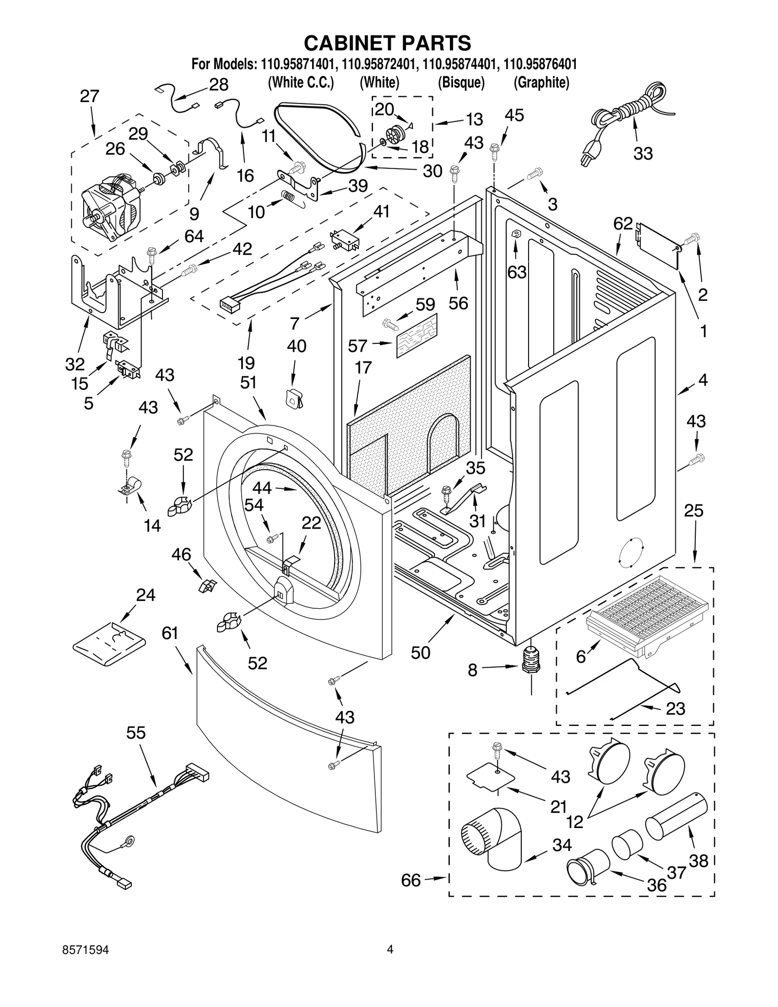 CABINET PARTS