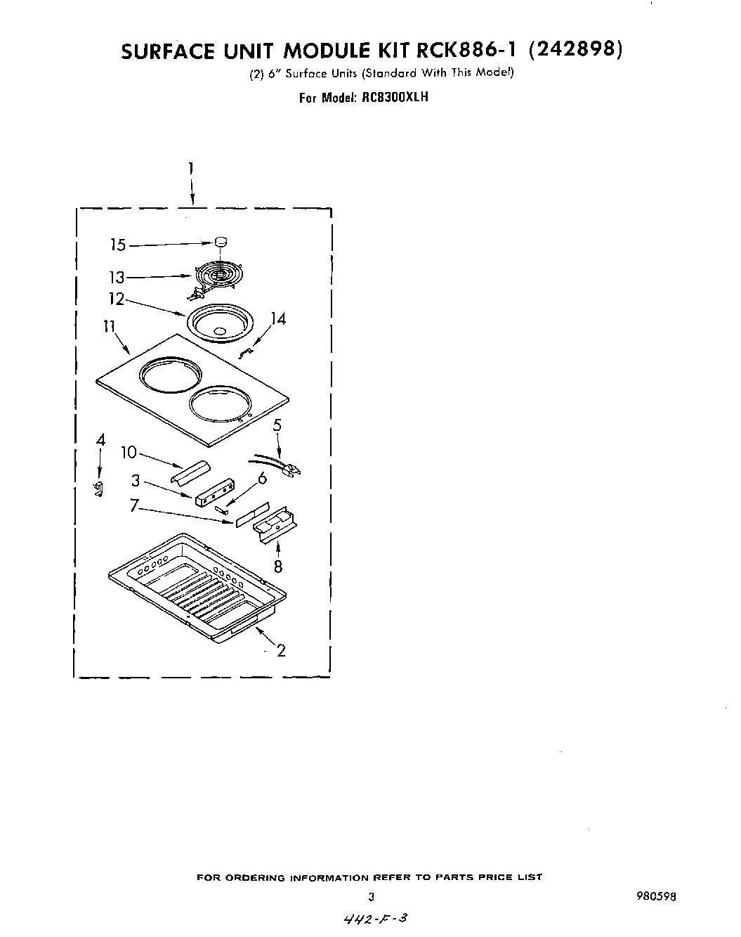 03 - SURFACE UNIT KIT RCK 886-1