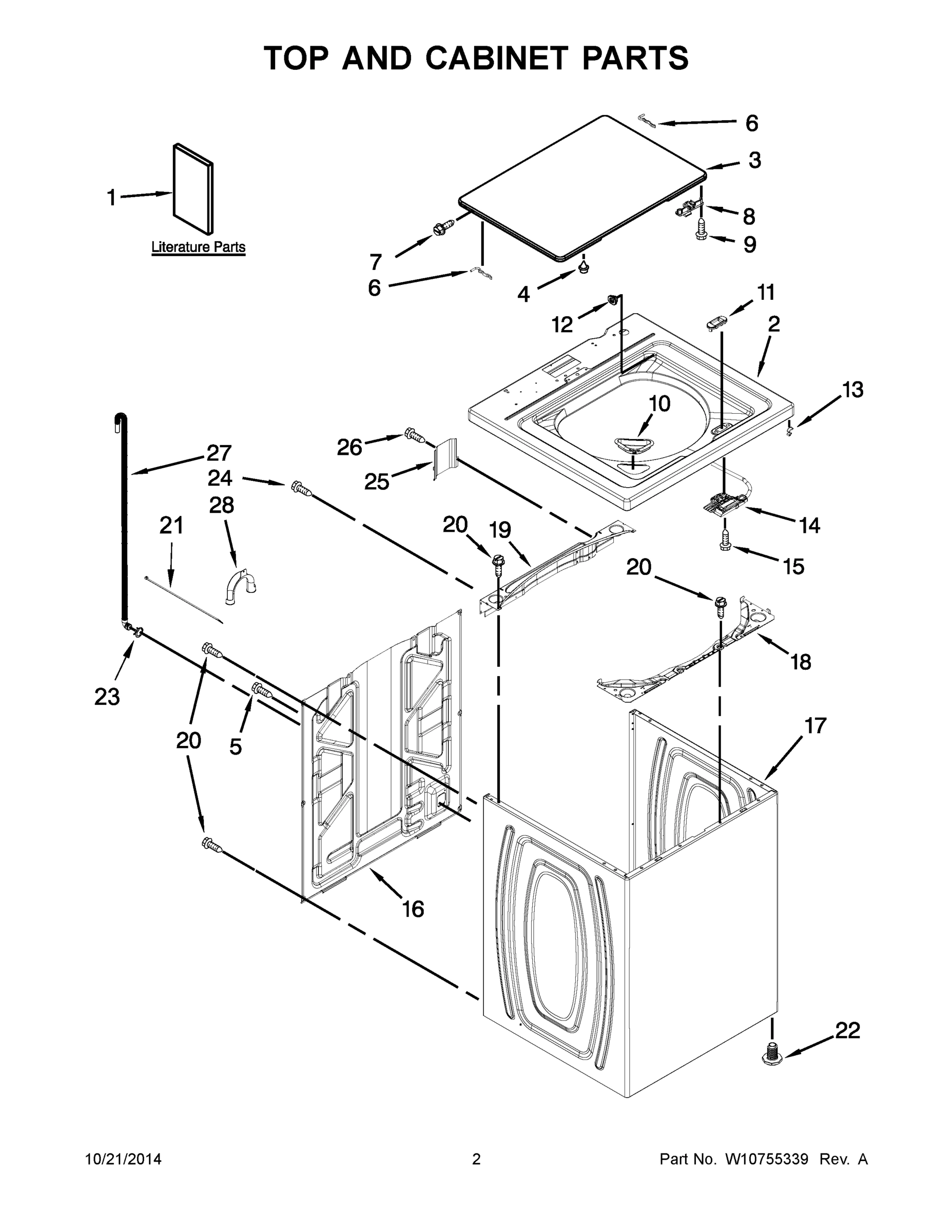 02 - TOP AND CABINET PARTS
